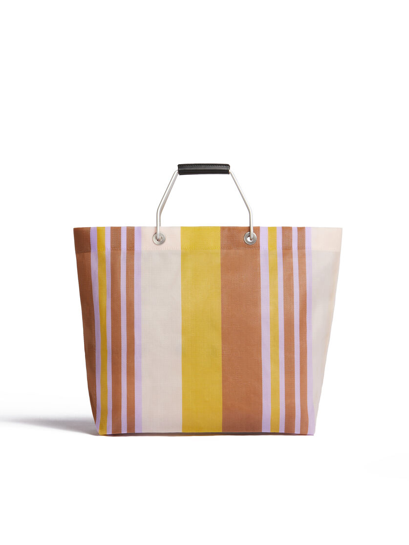 イリュージョンブルー MARNI MARKET STRIPE BAG - ショッピングバッグ - Image 3