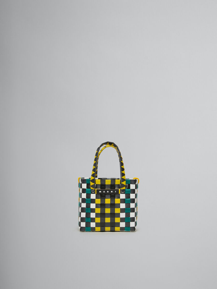 Multicolor woven micro basket bag - Bags - Image 1