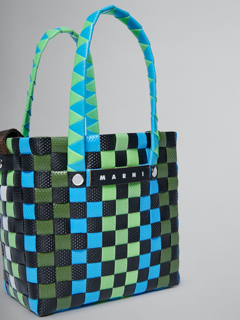 Multicolor woven micro basket bag - Bags - Image 4