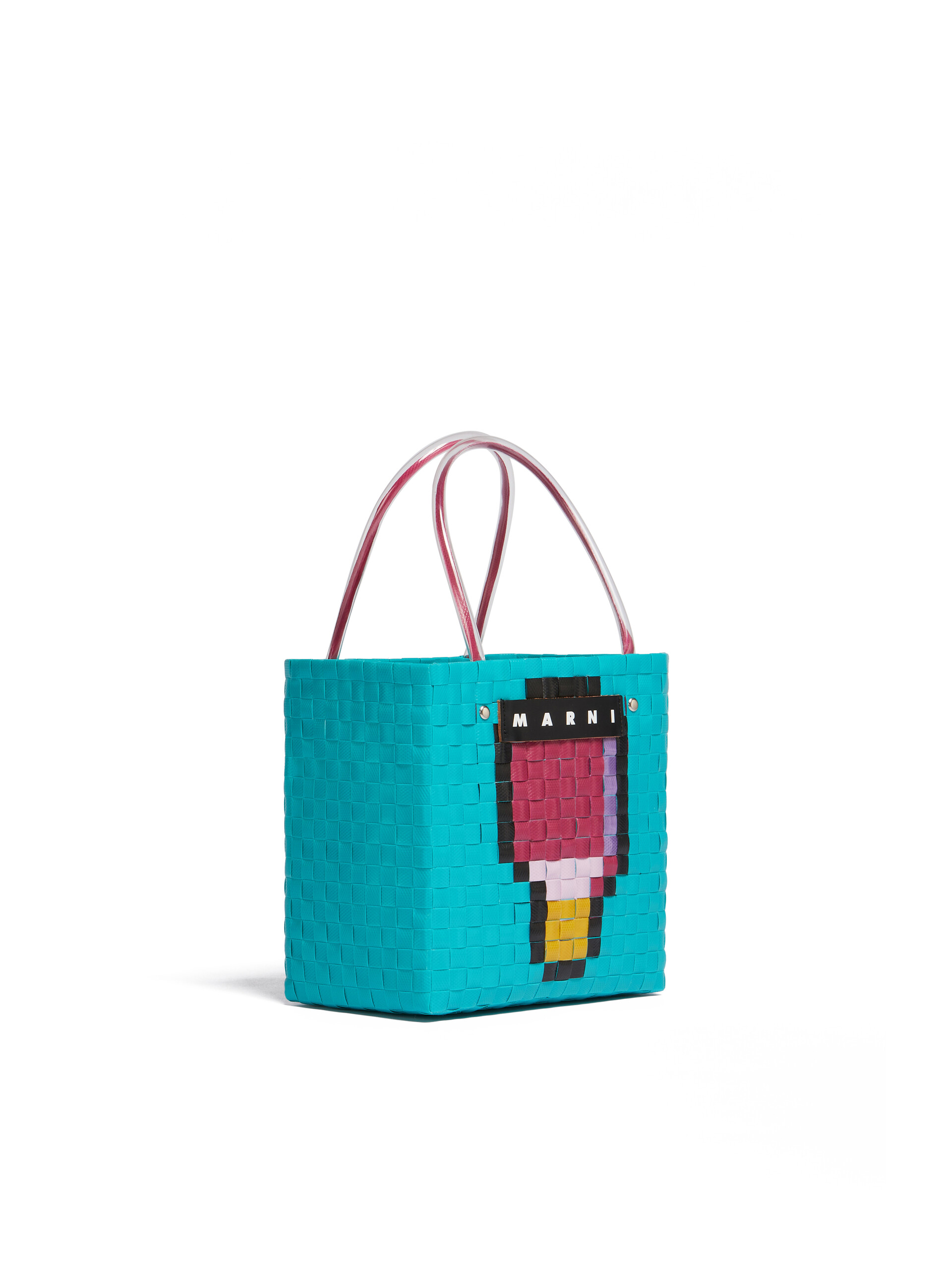 MARNI MARKET SUMMER BASKET Tasche in Türkis - Shopper - Image 2