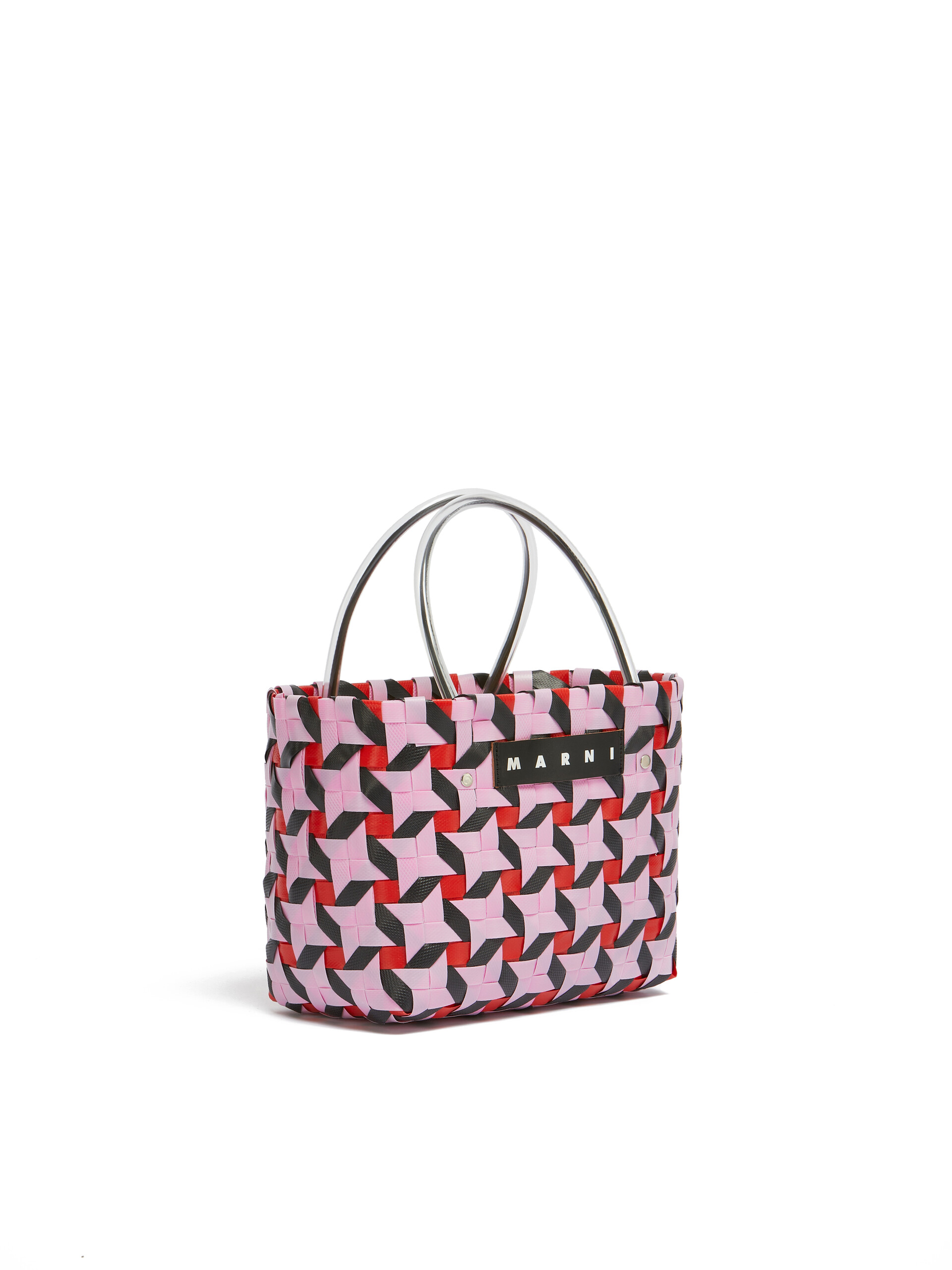 Pink star MARNI MARKET MINI BASKET Bag - Shopping Bags - Image 2