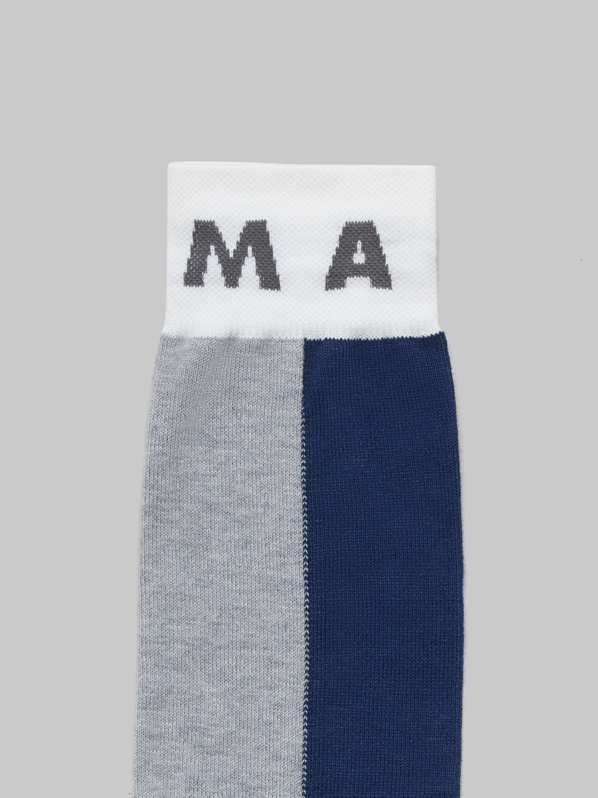 Blue colour block socks - Socks - Image 3