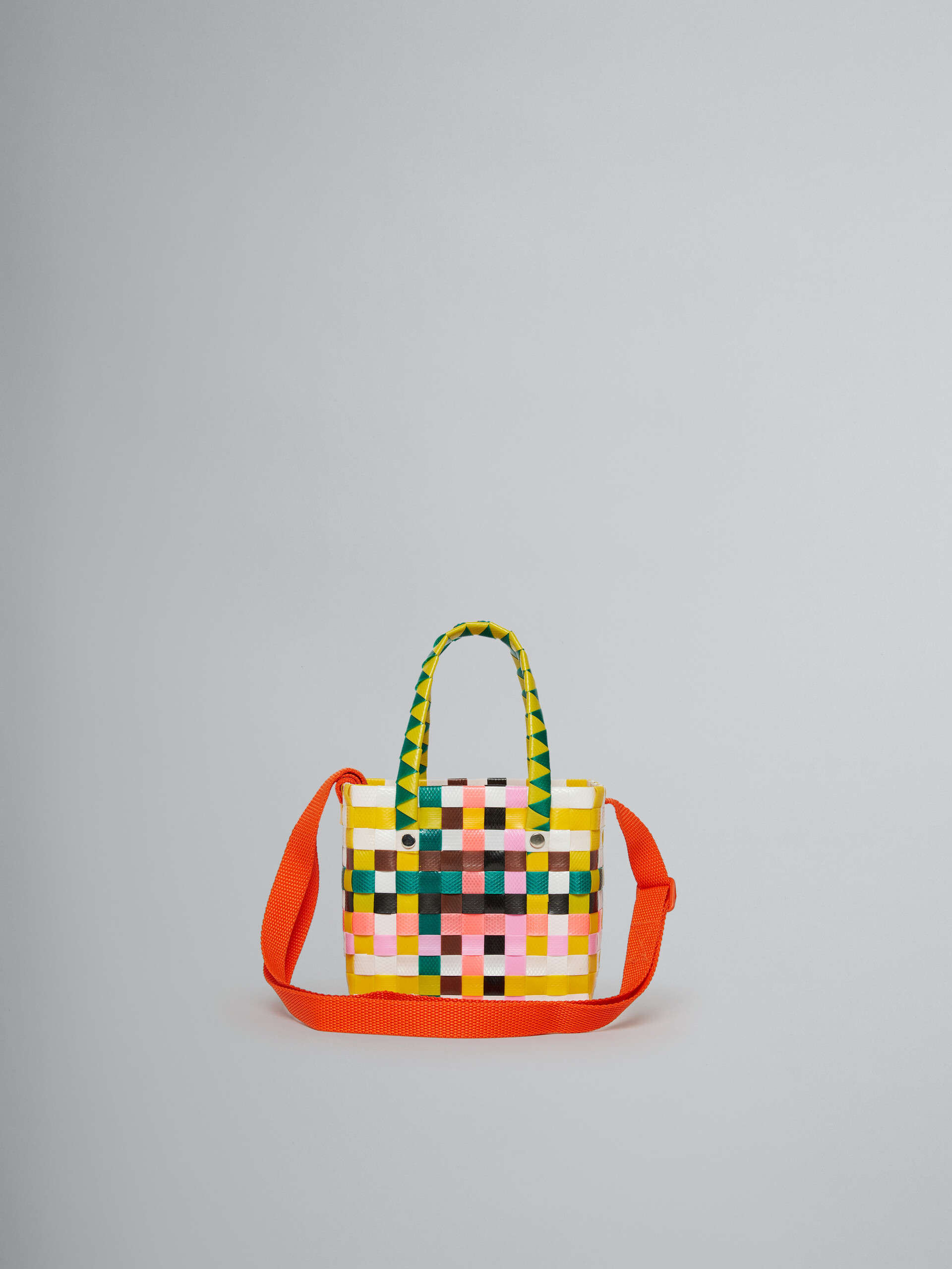 Multicolor woven micro basket bag - Bags - Image 2