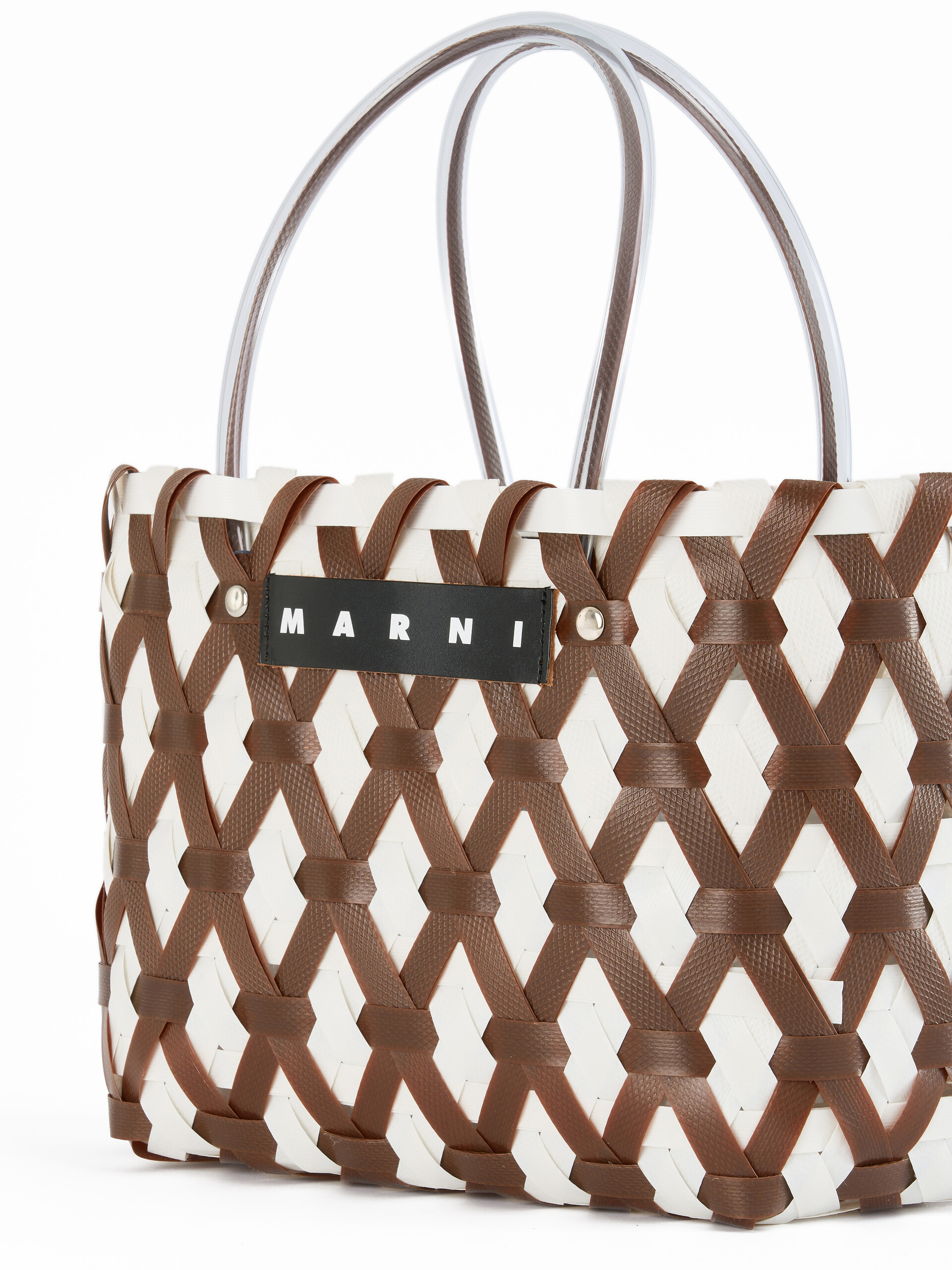 MARNI MARKET Tote Bag mit hellblauem Diamanten - Shopper - Image 4