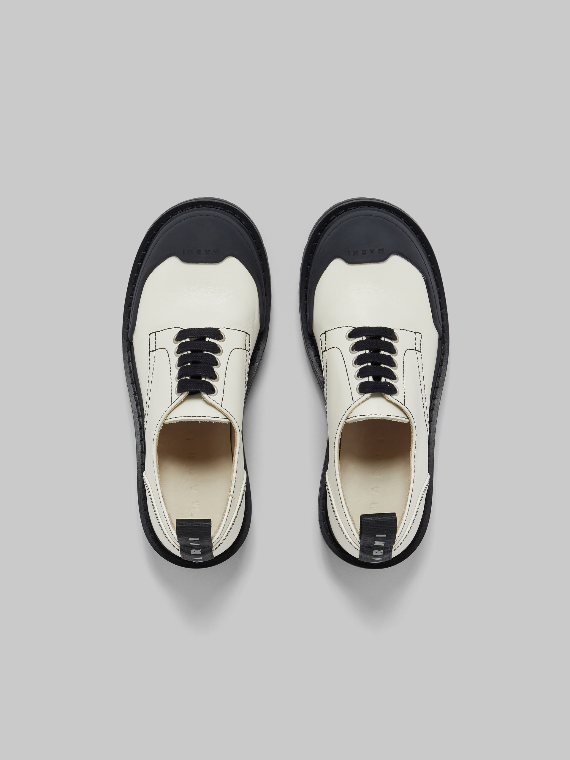 White leather Dada Army derby shoe - Lace-ups - Image 4