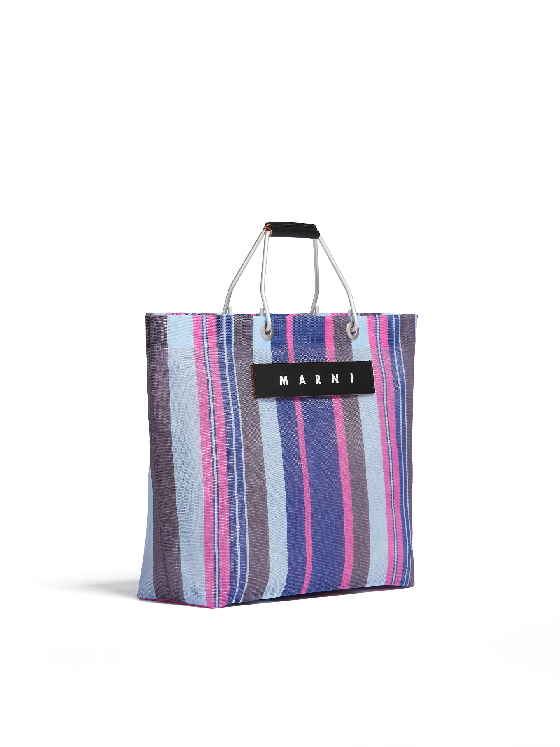 マルチカラーブルー MARNI MARKET STRIPE BAG - ショッピングバッグ - Image 2