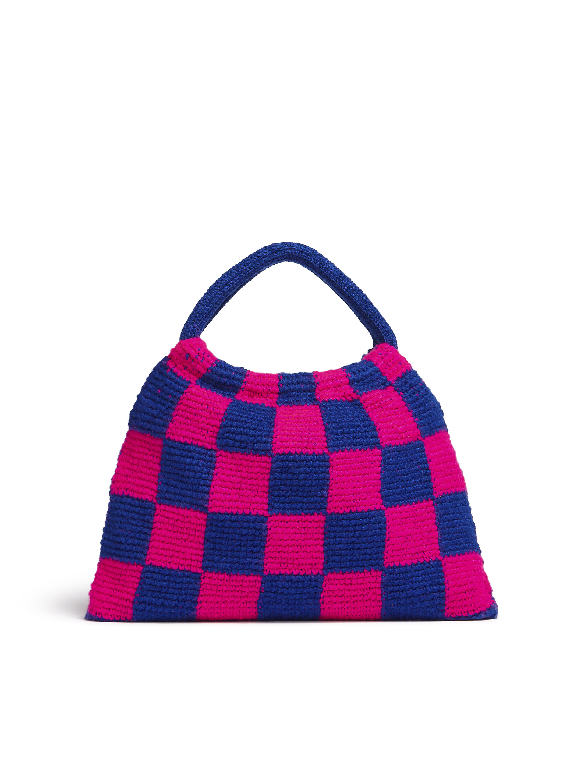 Bolso MARNI MARKET GRANNY de croché rosa y azul - Bolsos shopper - Image 3