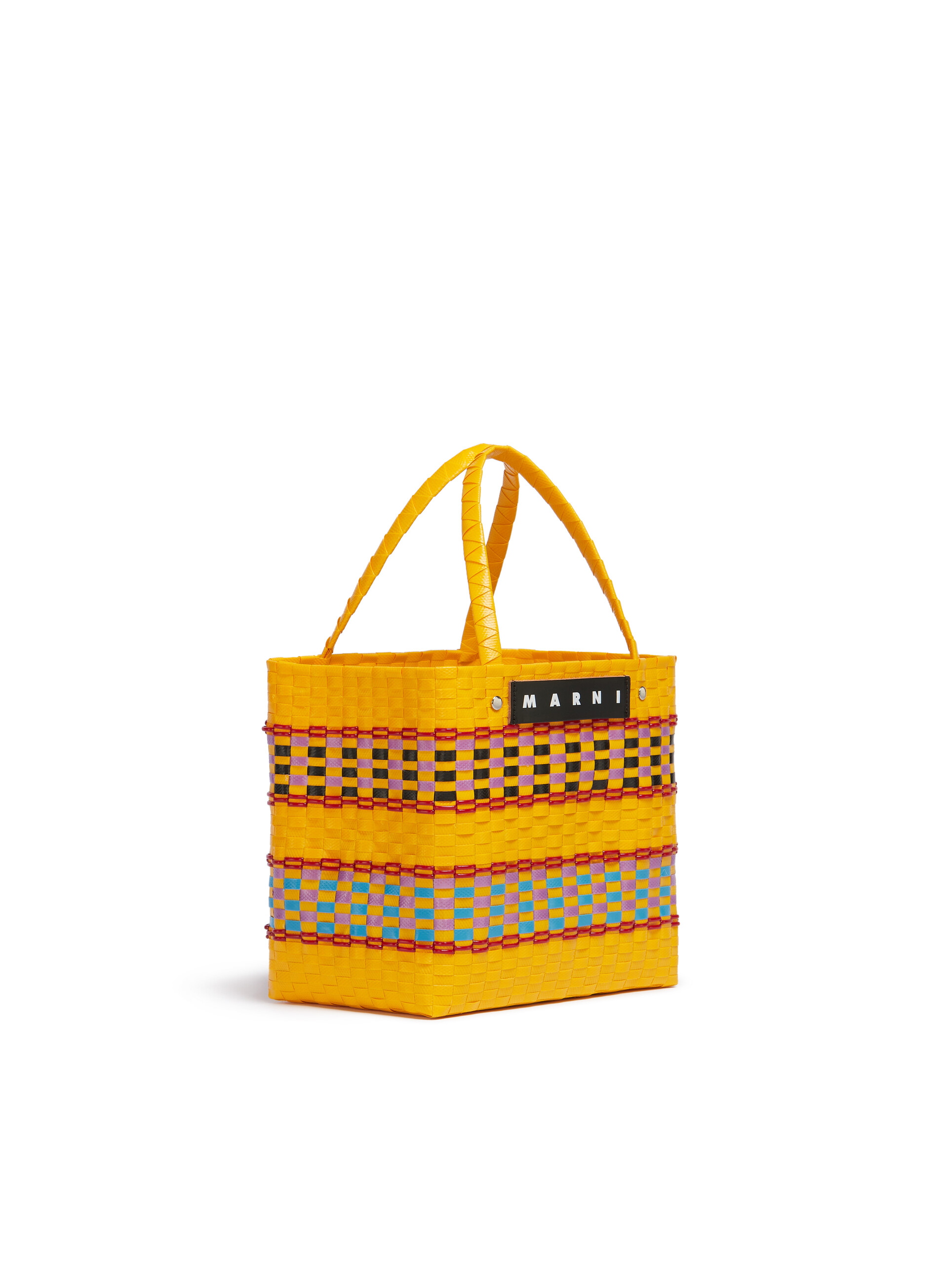 Small Purple Marni Market Retro Basket Bag - Shopping Bags - Image 2