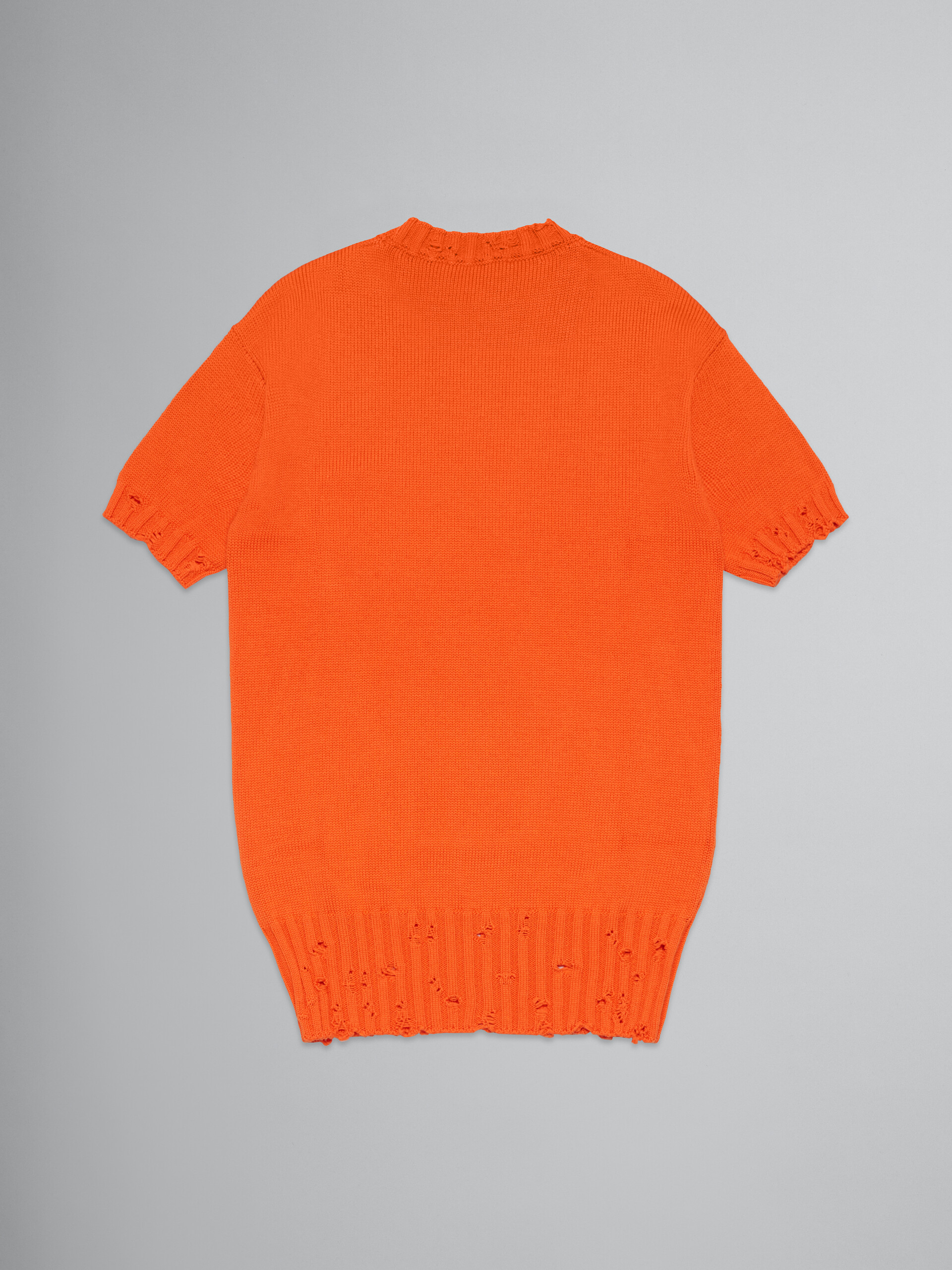 Robe en coton orange - Robes - Image 2