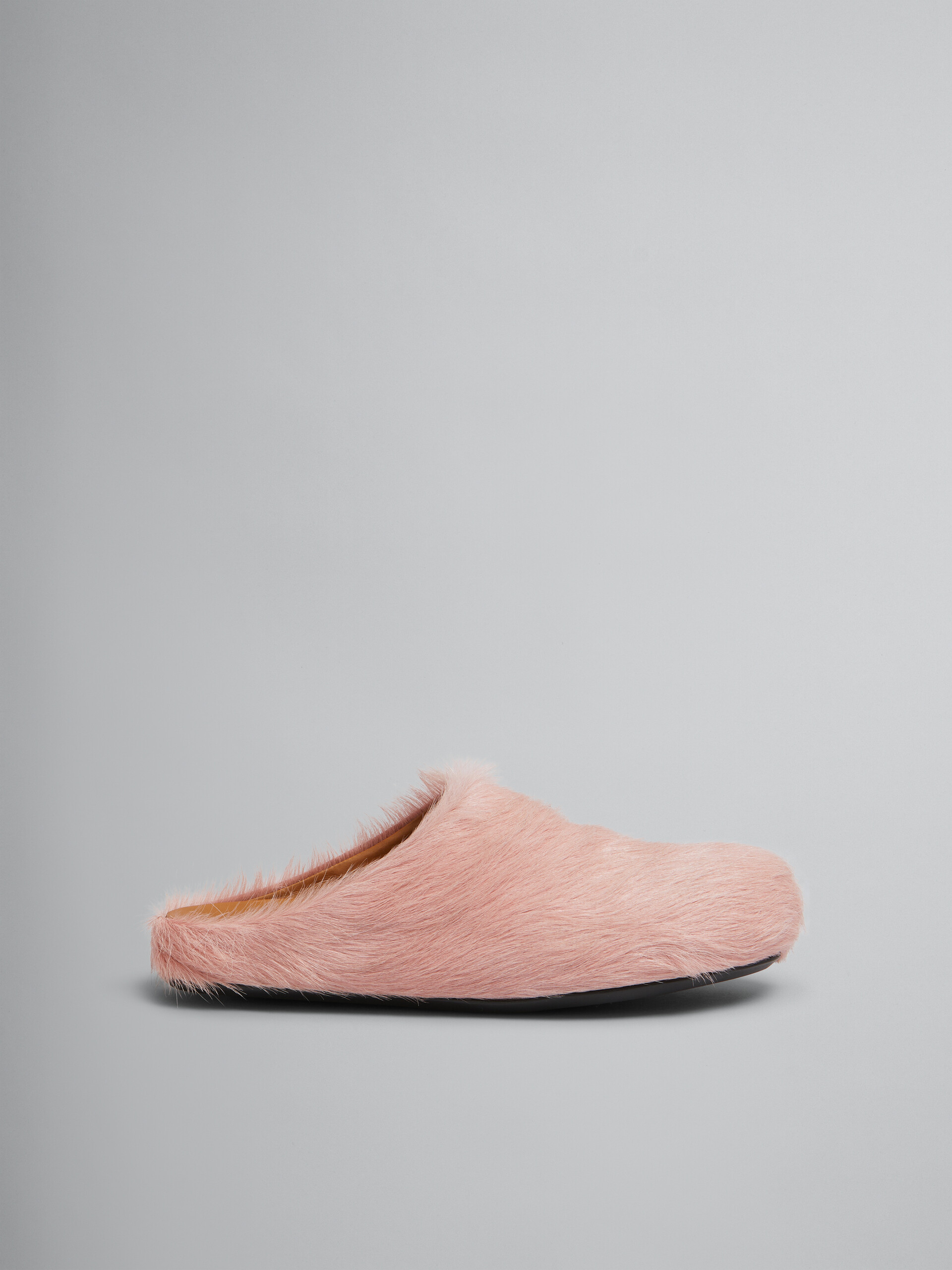 Blaue Fußbett-Sandale aus Kalbsfell - Holzschuhe - Image 1