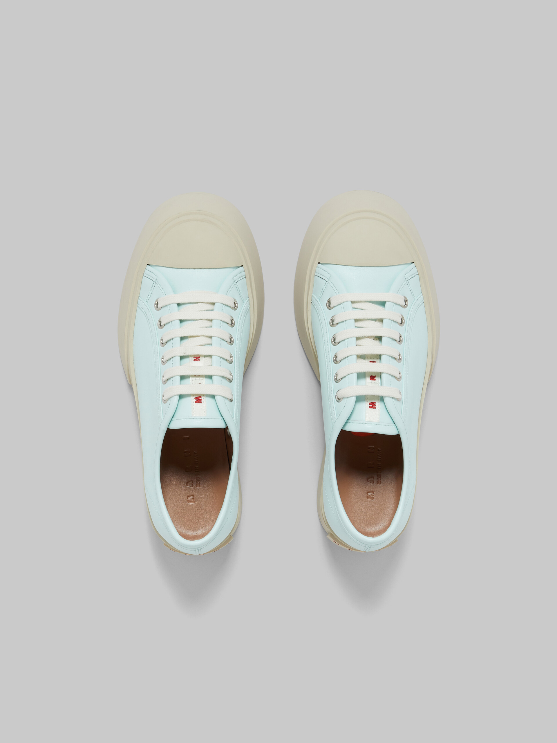 Sneakers à lacets Pablo en cuir nappa bleu clair - Sneakers - Image 4