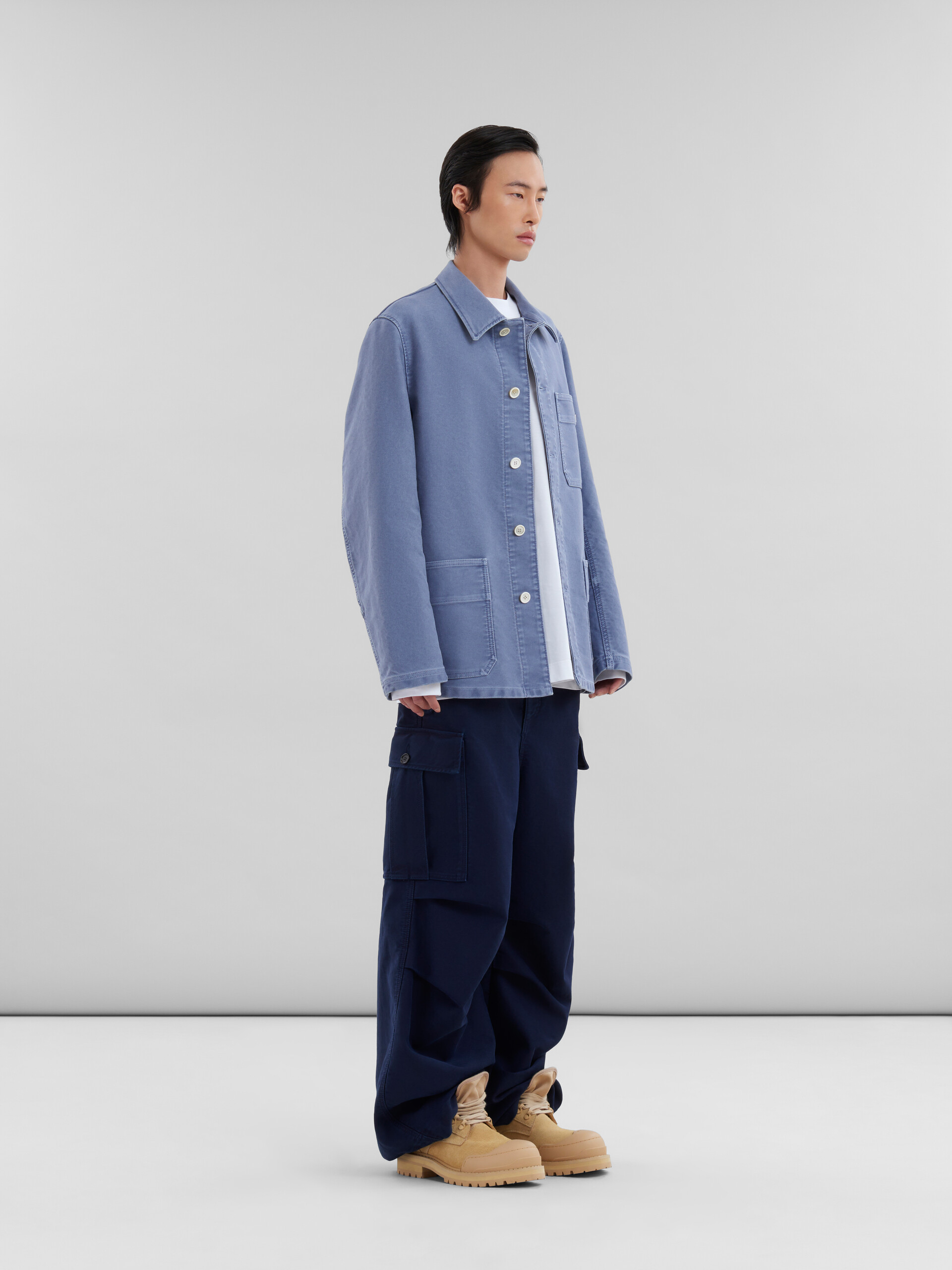 ホワイト オーガニックコットン製 長袖Tシャツ、Marni Scribbleモチーフ - シャツ - Image 5