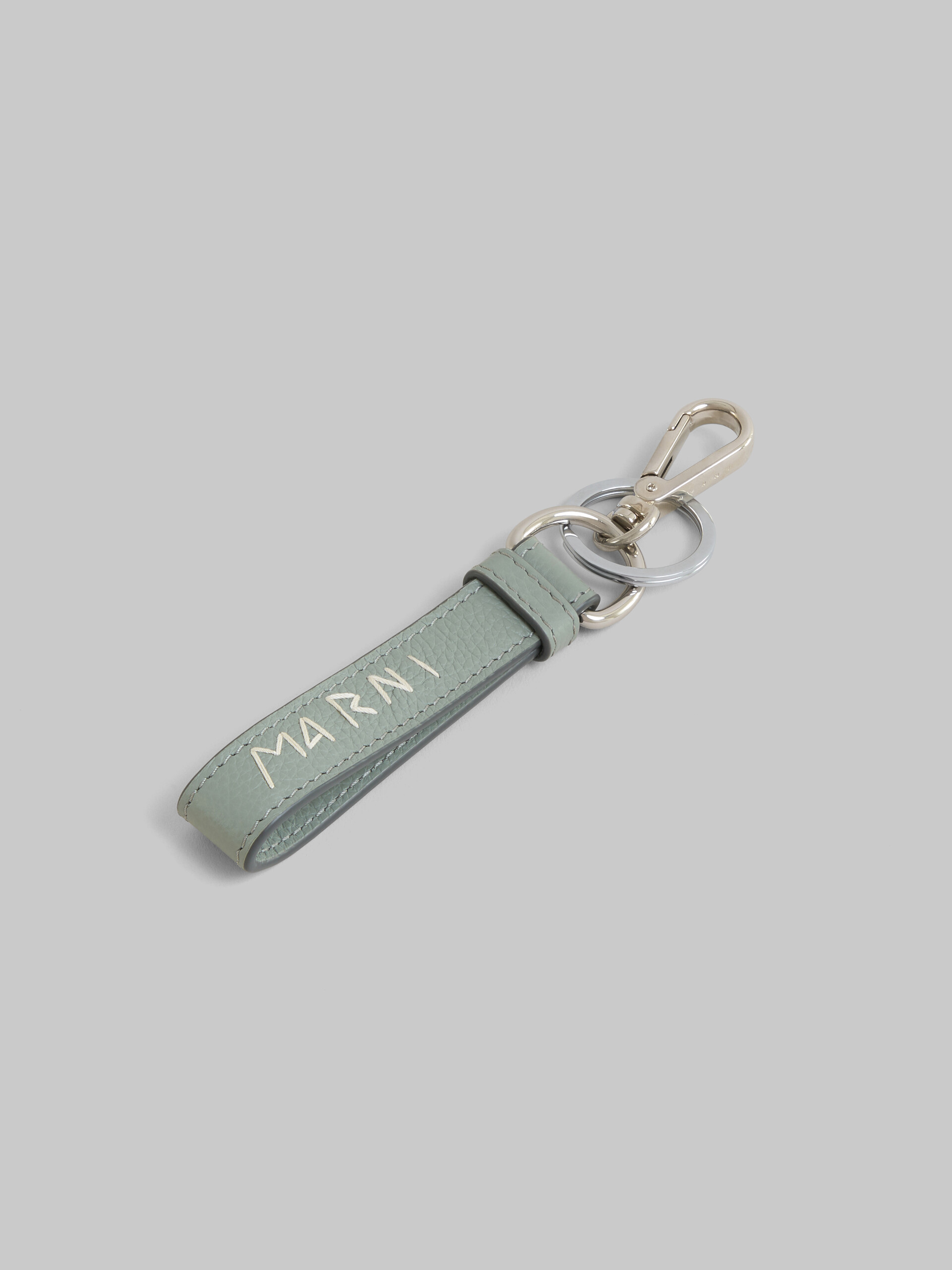 Blue leather keyring with Marni Mending - Key Rings - Image 3