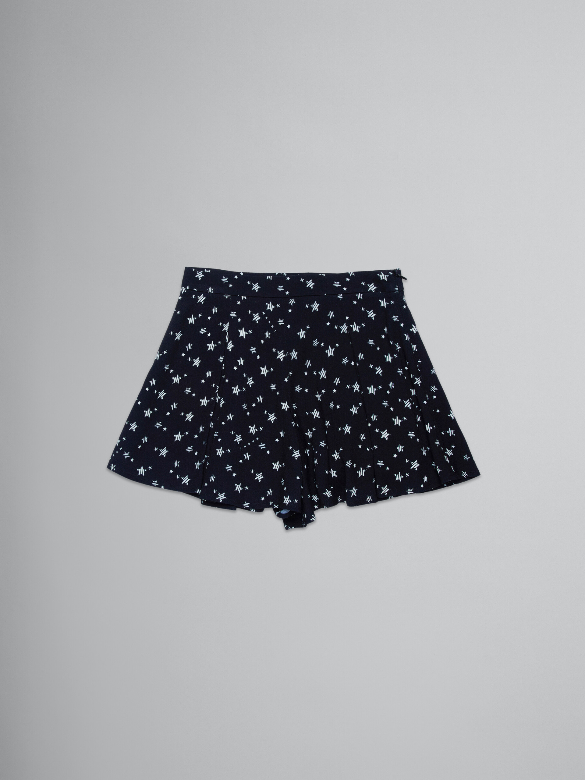 Falda pantalón de crepé con estampado Stardust - Pantalones - Image 1