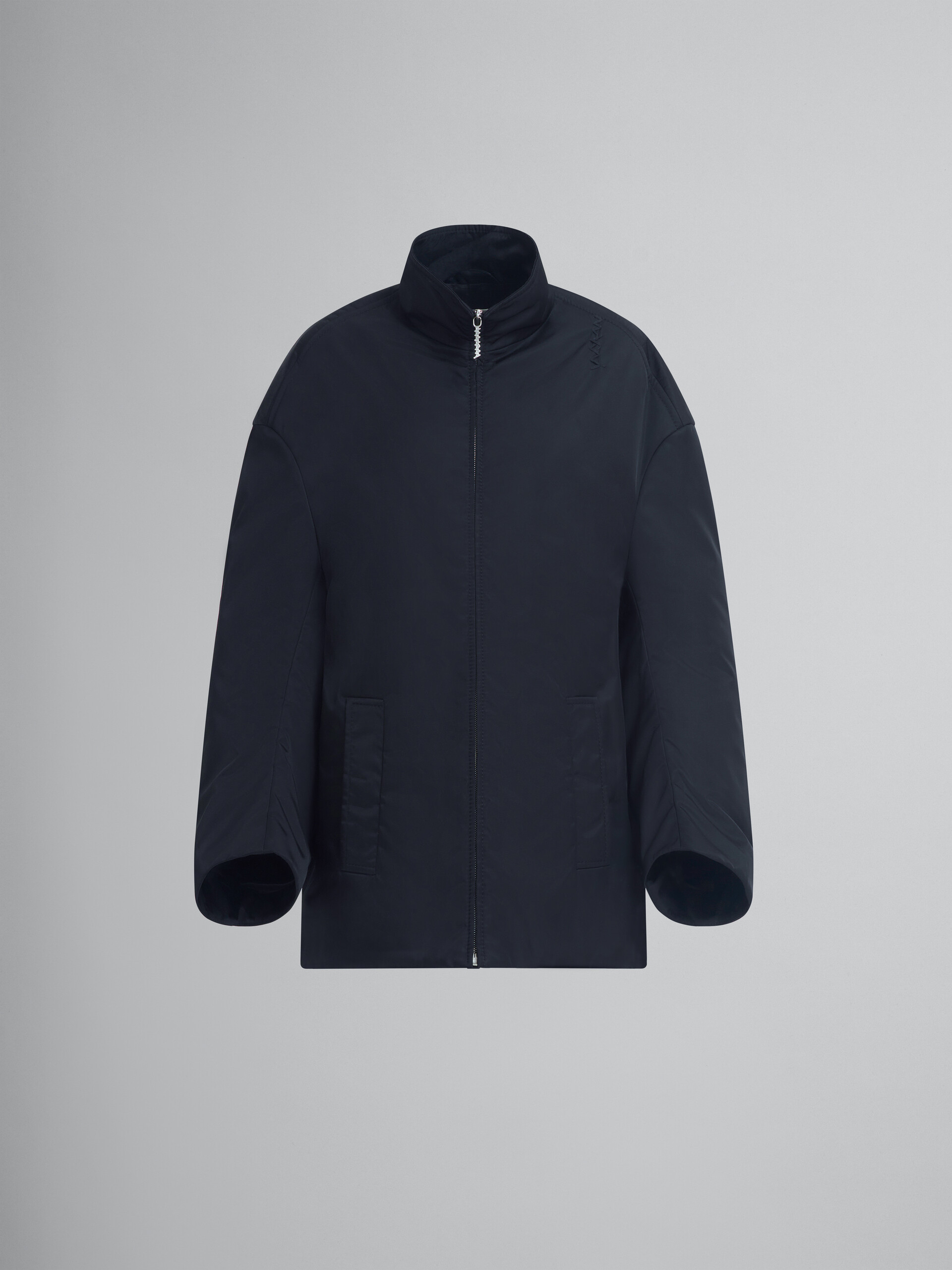 Black twill parka - Jackets - Image 1