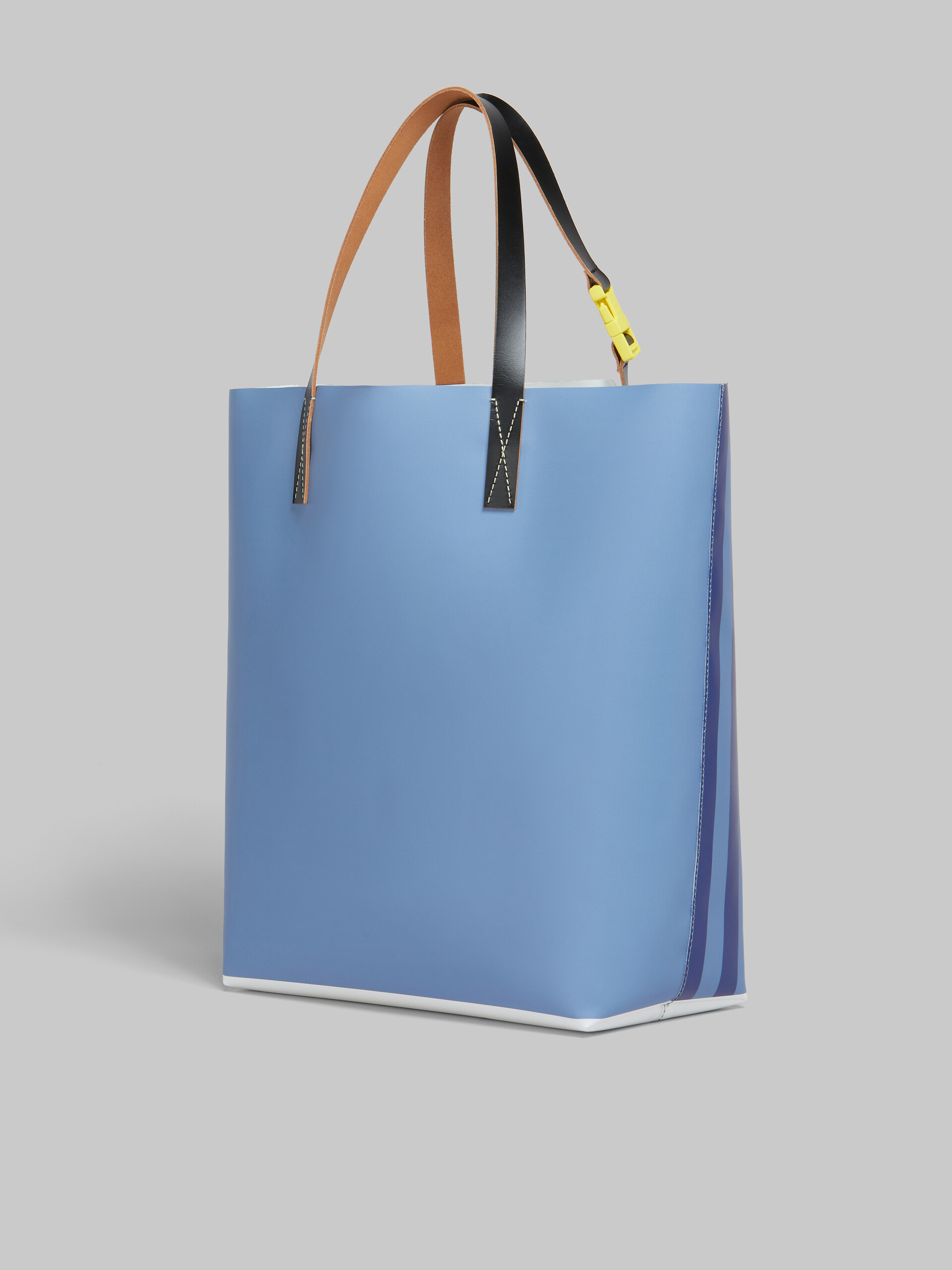 Blue striped Tribeca shopping bag with Marni logo - Shopping Bags - Image 3