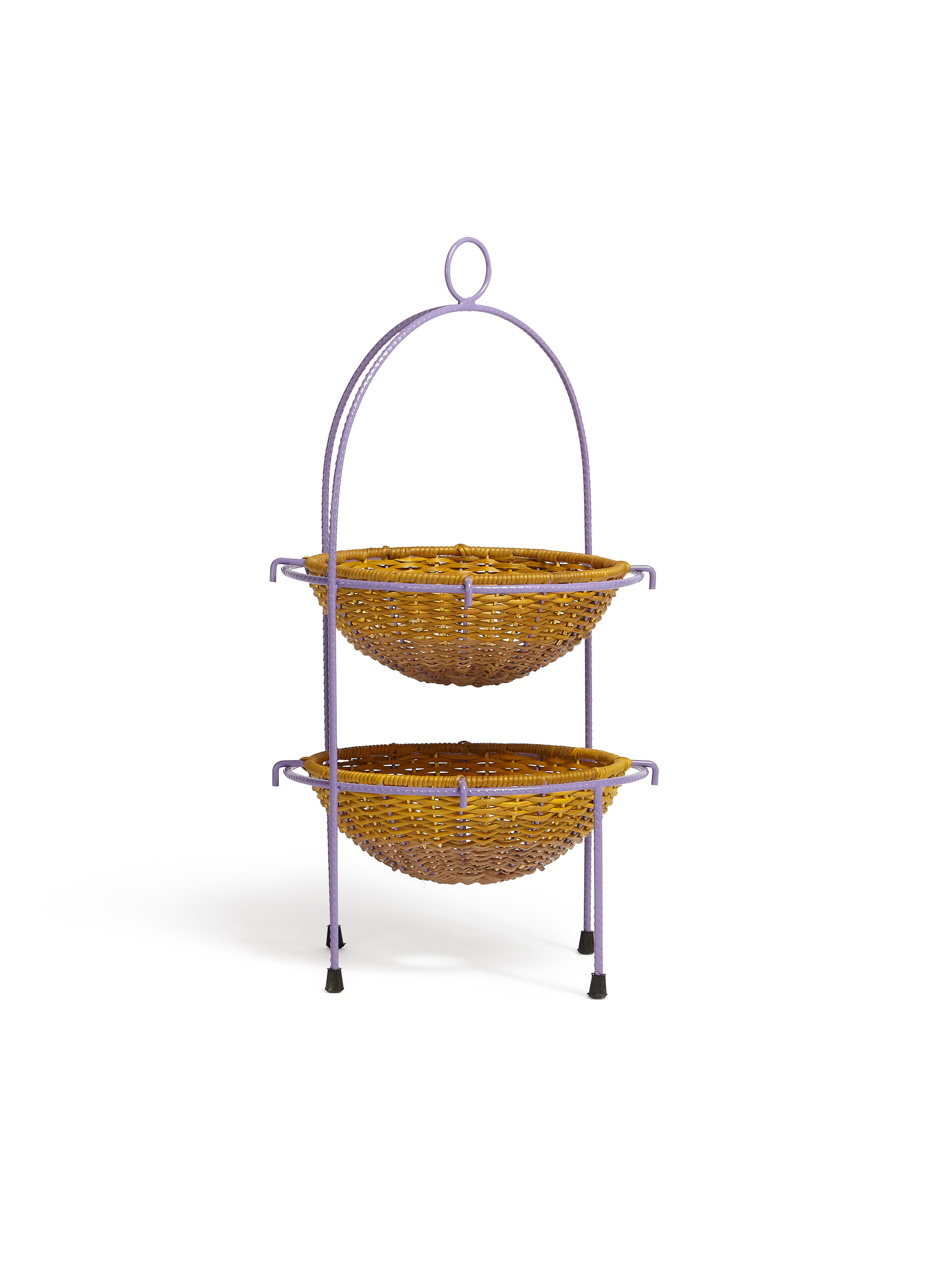 MARNI MARKET round fruitstand in iron red fibre - Accessories - Image 2