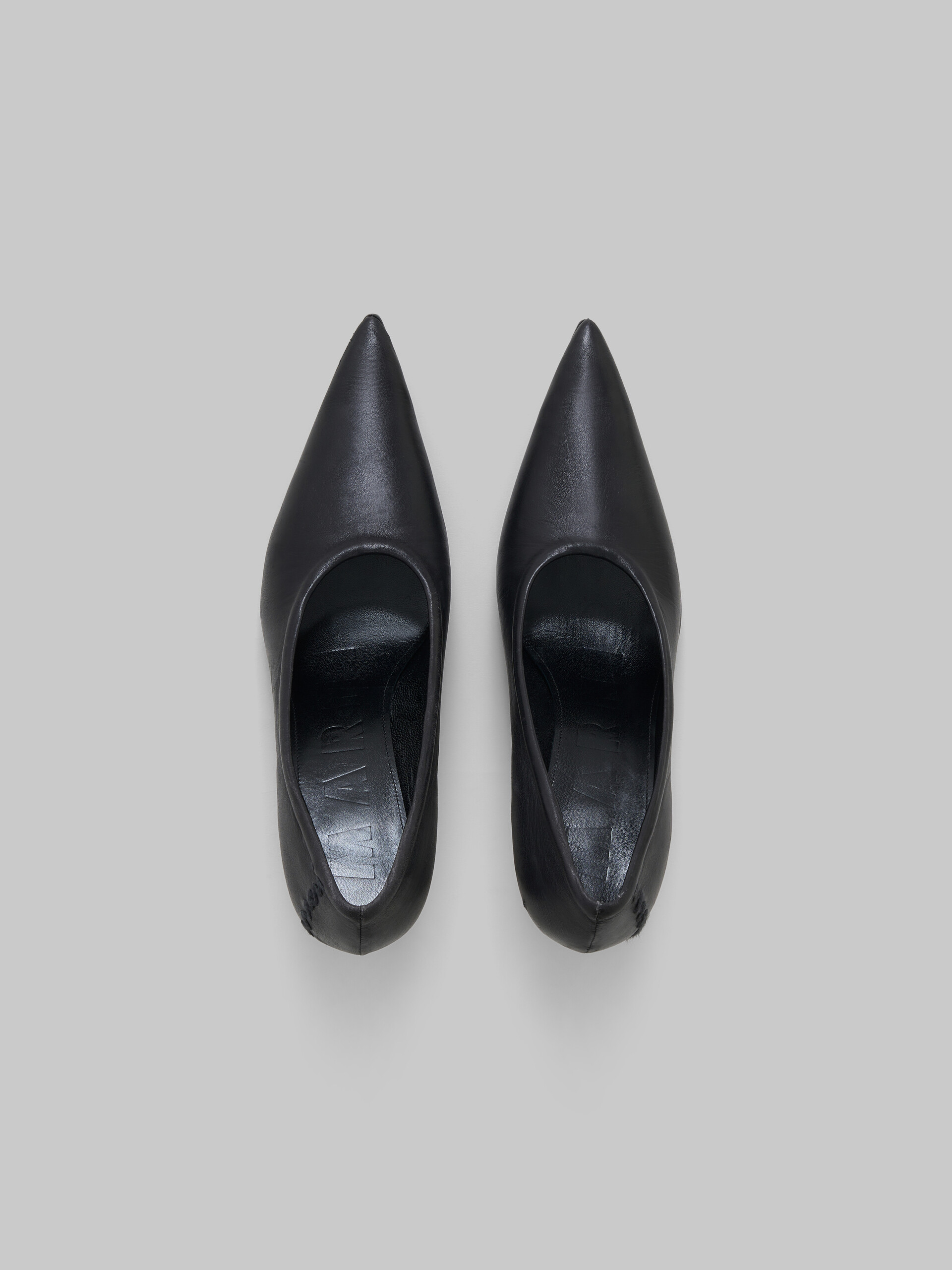 Black nappa Spike pump - Pumps - Image 4