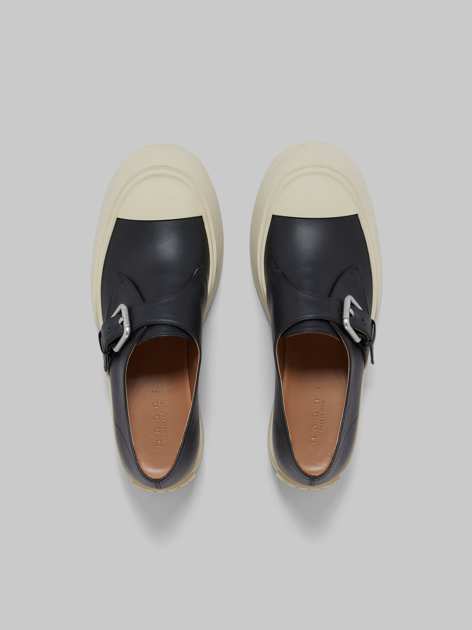 Black leather Pablo monk-strap shoe - Sneakers - Image 4
