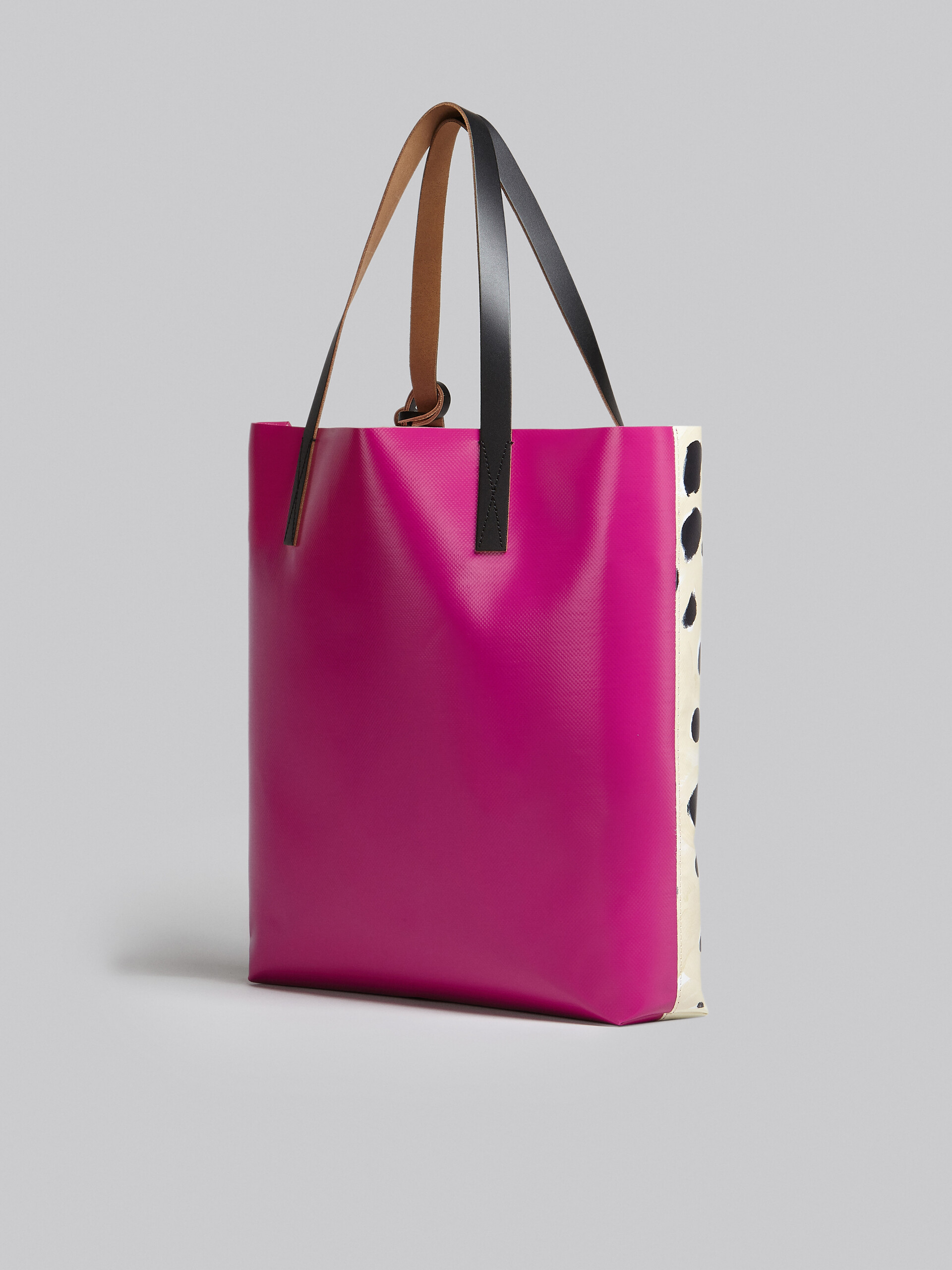 Large white Pop Dots print shopping bag - Shopping Bags - Image 3