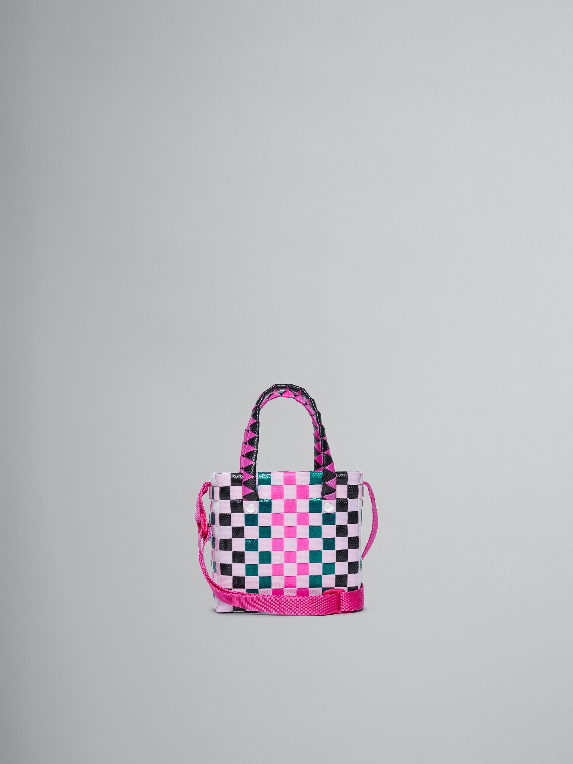 Multicolor woven micro basket bag - Bags - Image 2