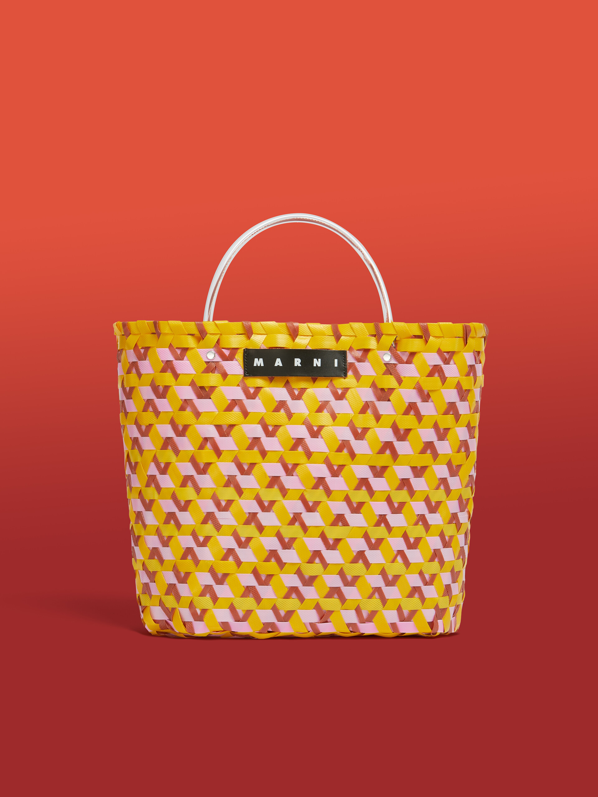 Borsa shopping MARNI MARKET in intrecciato nero - Borse shopping - Image 1