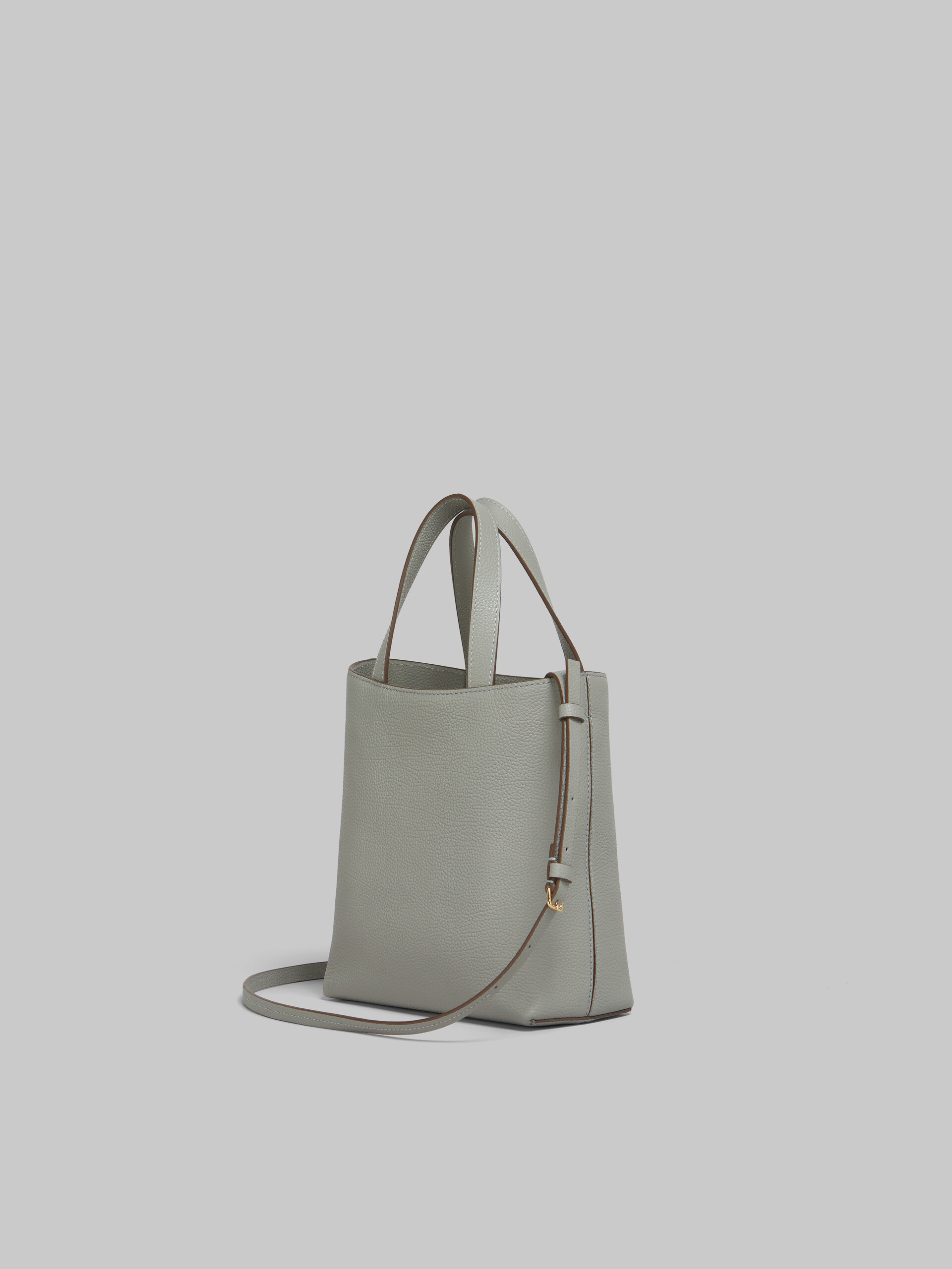 Grey leather Trunkaroo Embossed small Bag - Shopping Bags - Image 3