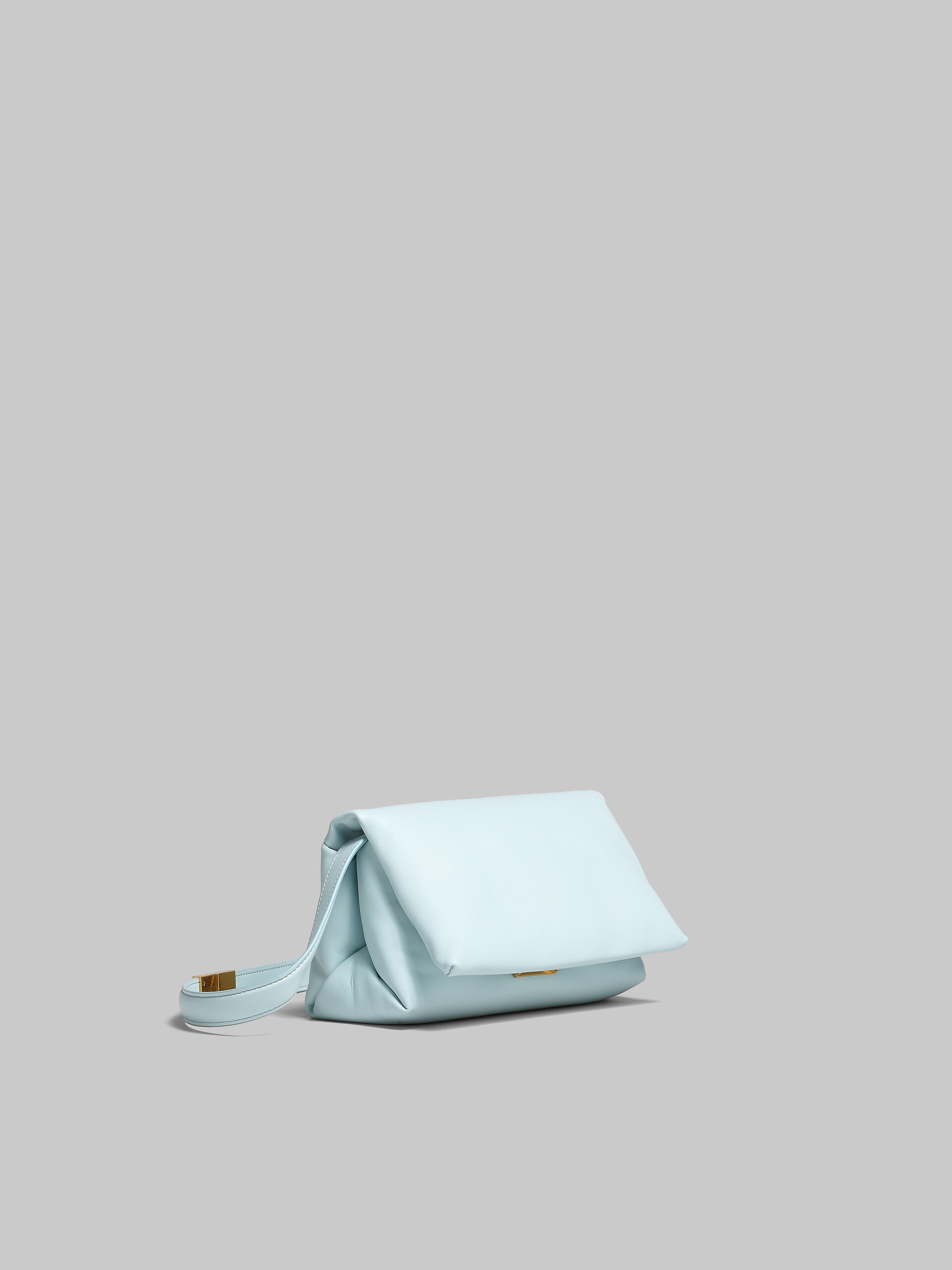Petit sac Prisma en cuir de veau bleu - Sacs portés épaule - Image 6