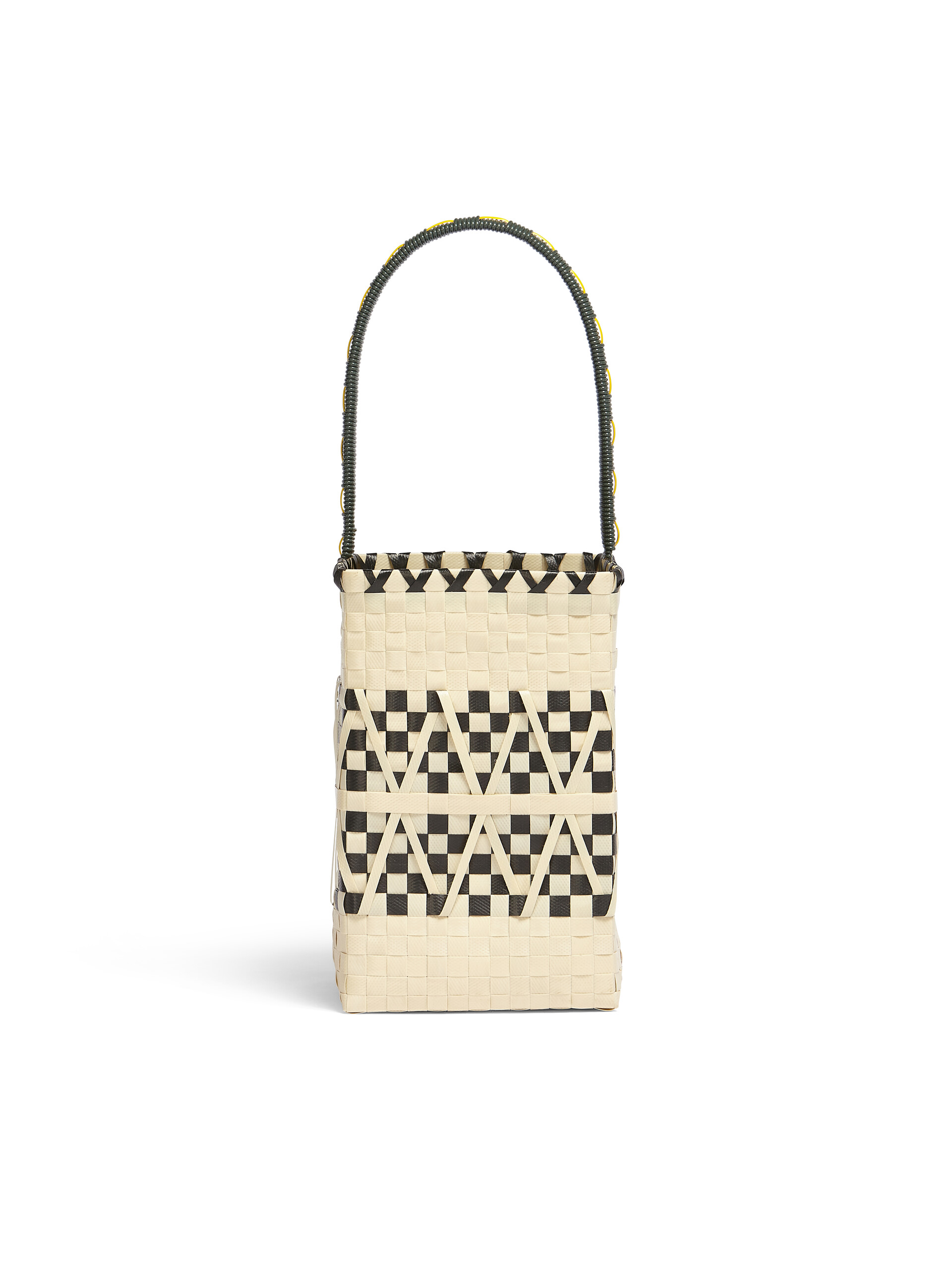 MARNI MARKET STENCIL black and white bucket bag - Shopping Bags - Image 3