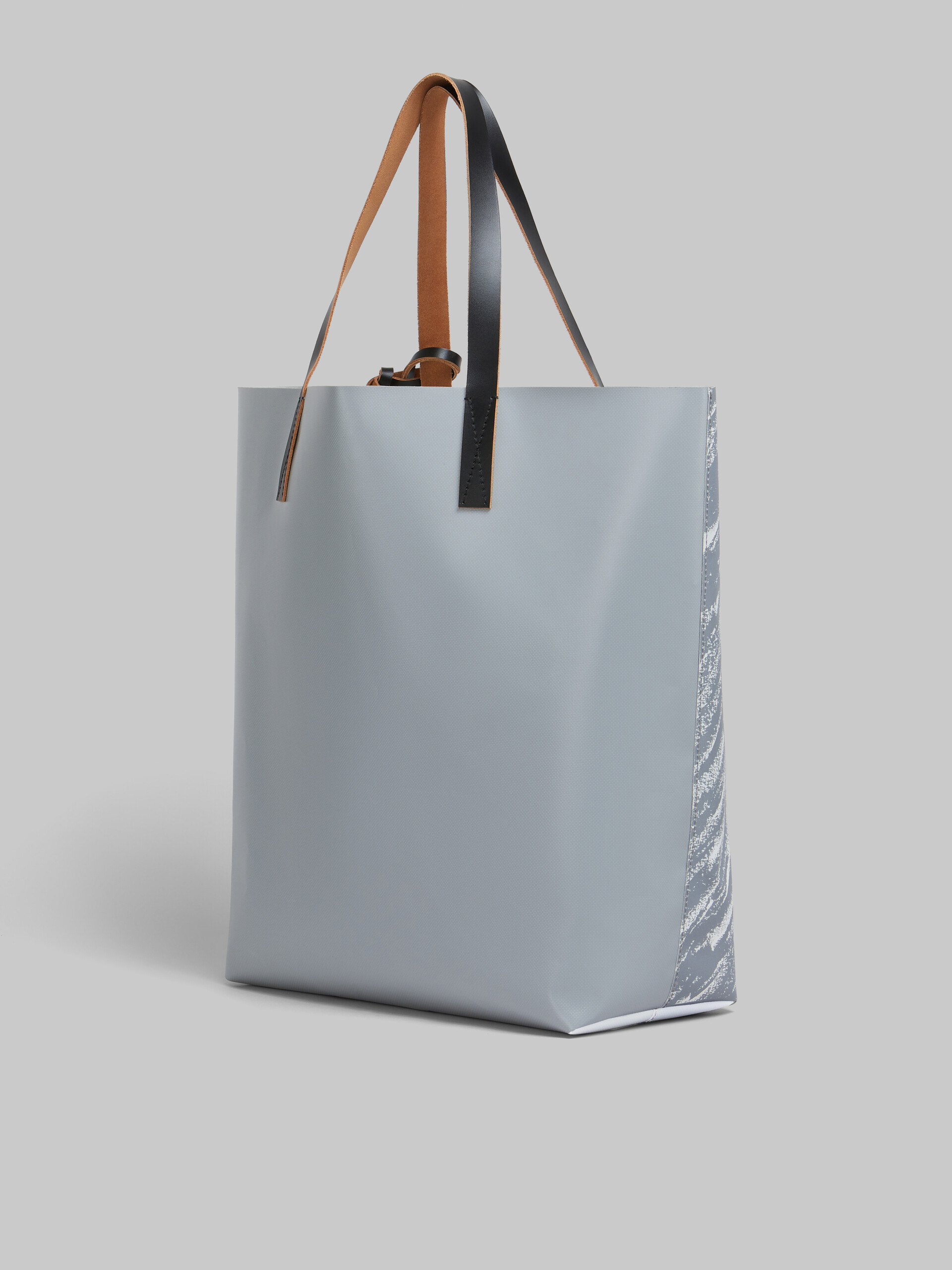 Tribeca tote bag with grey Crayon print - Shopping Bags - Image 2