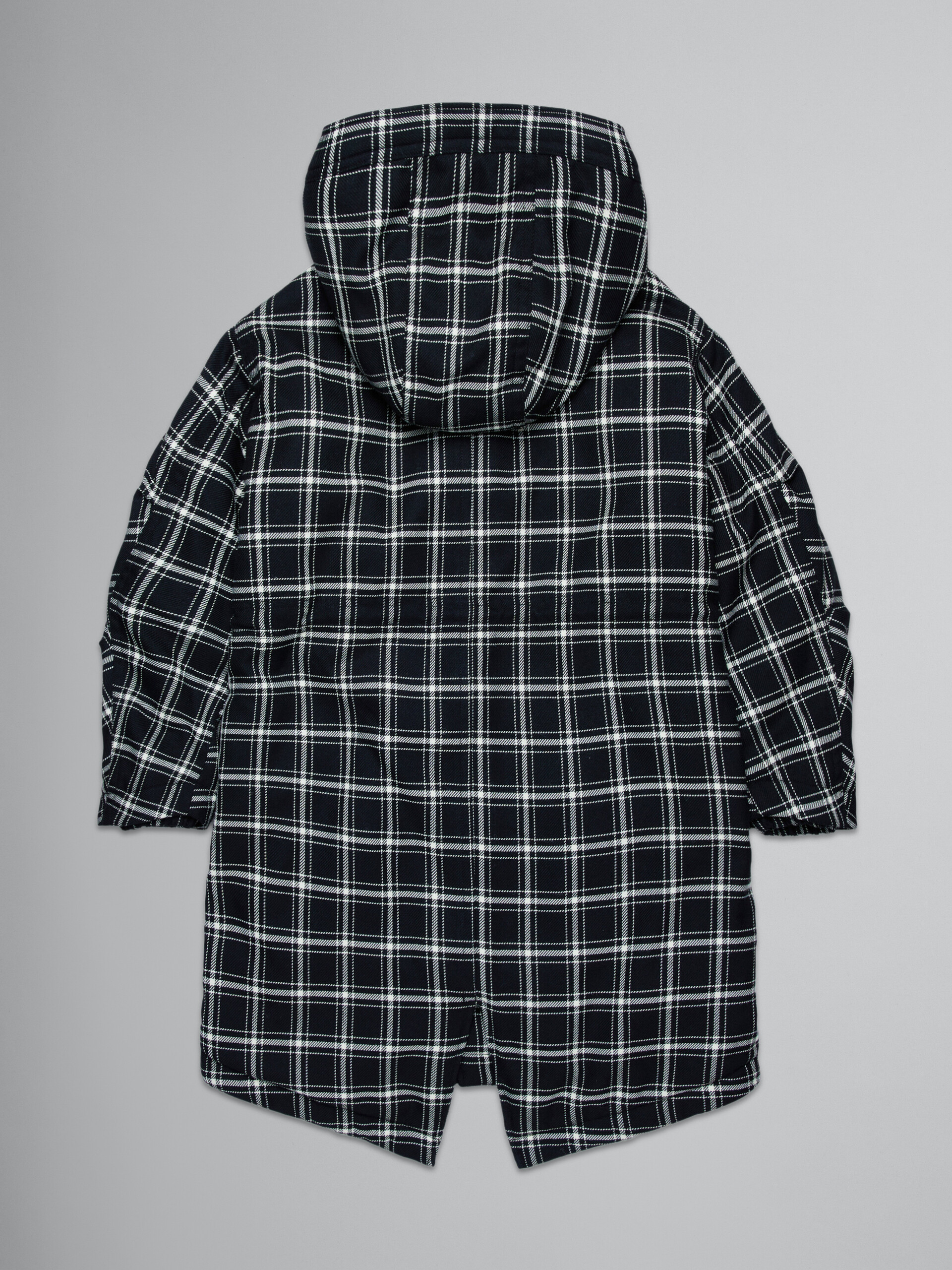 Checked flannel parka jacket - Jackets - Image 2