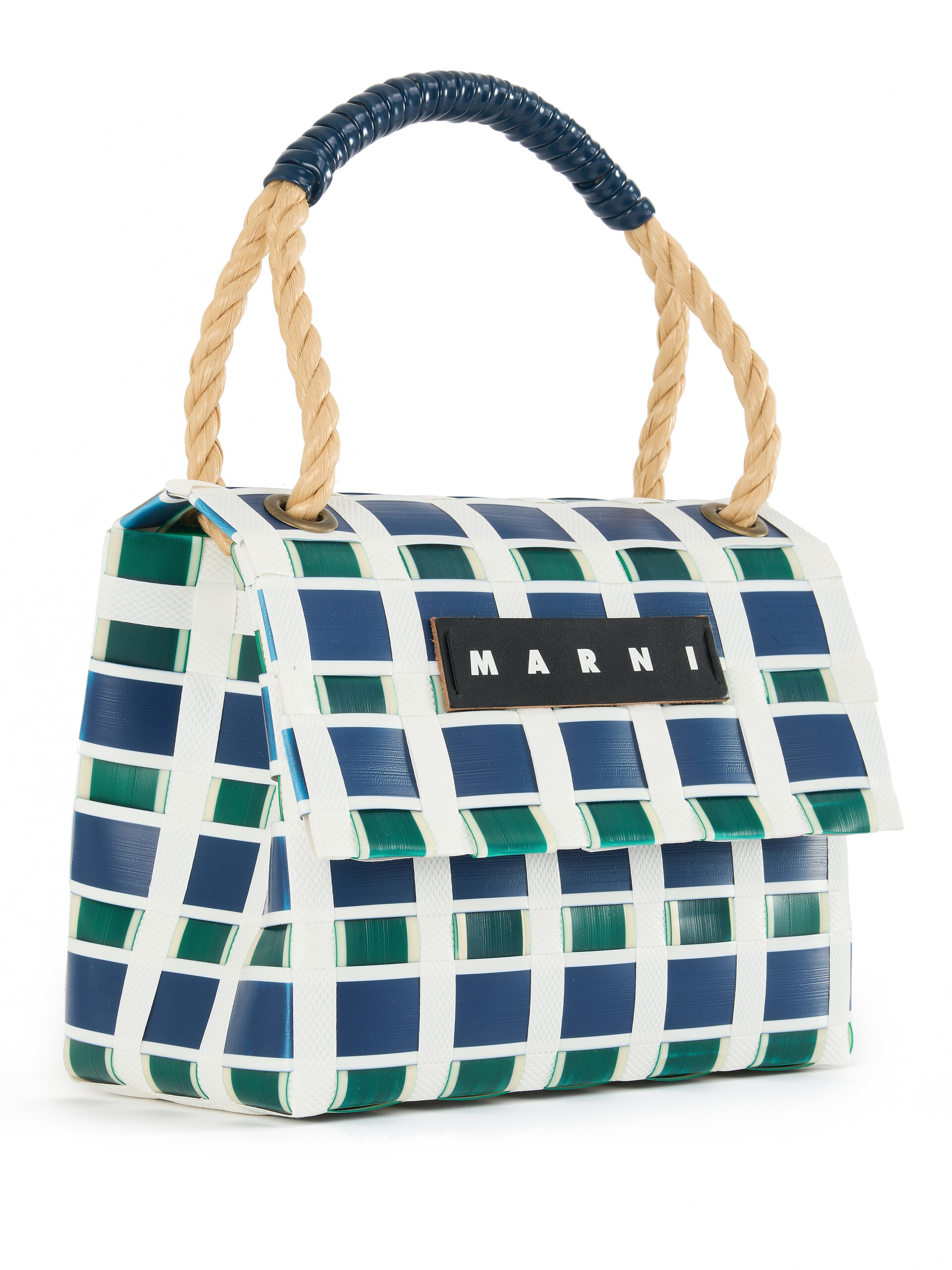 Deep blue MARNI MARKET shoulder bag - Shopping Bags - Image 4