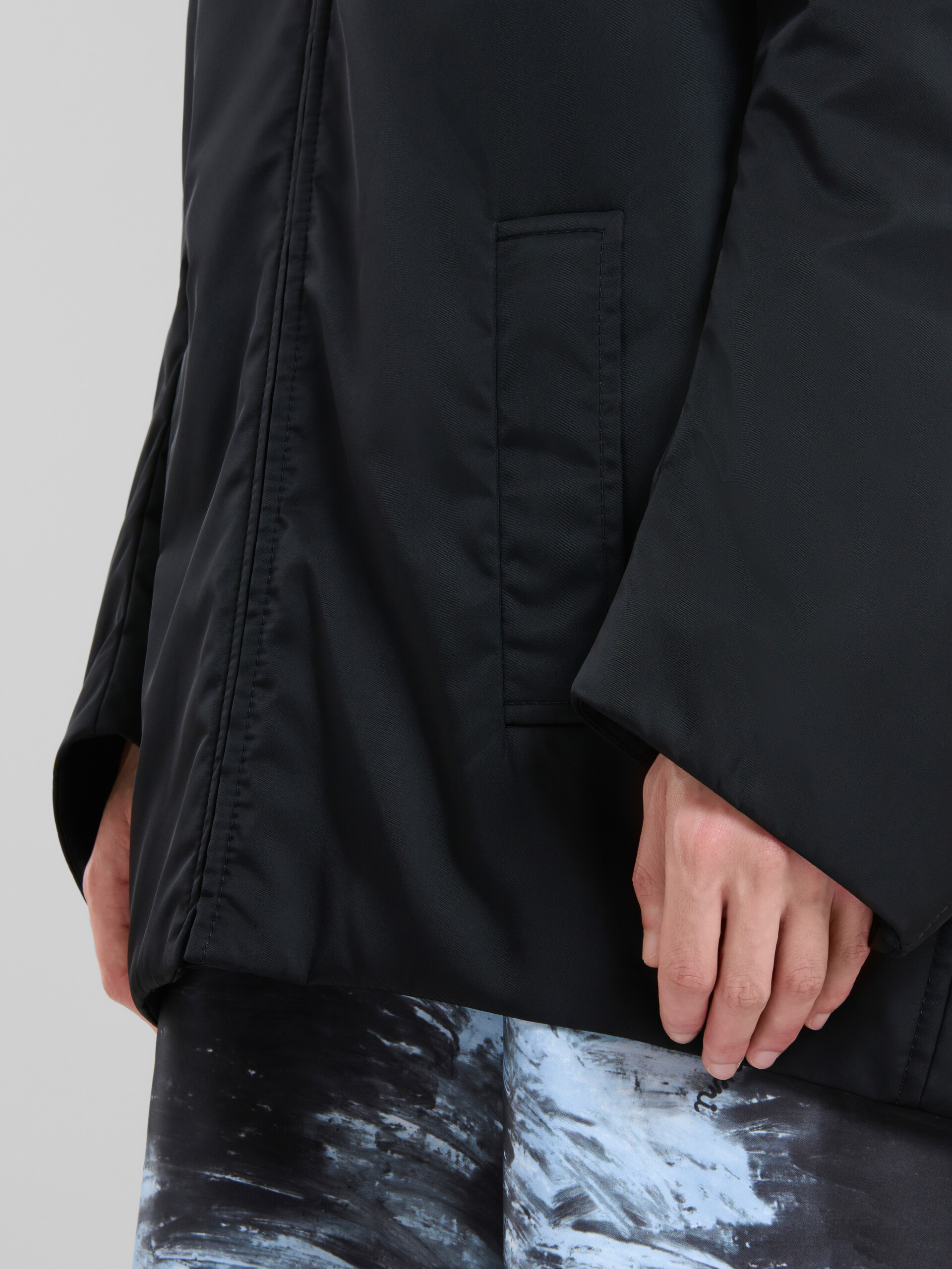 Black twill parka - Jackets - Image 5