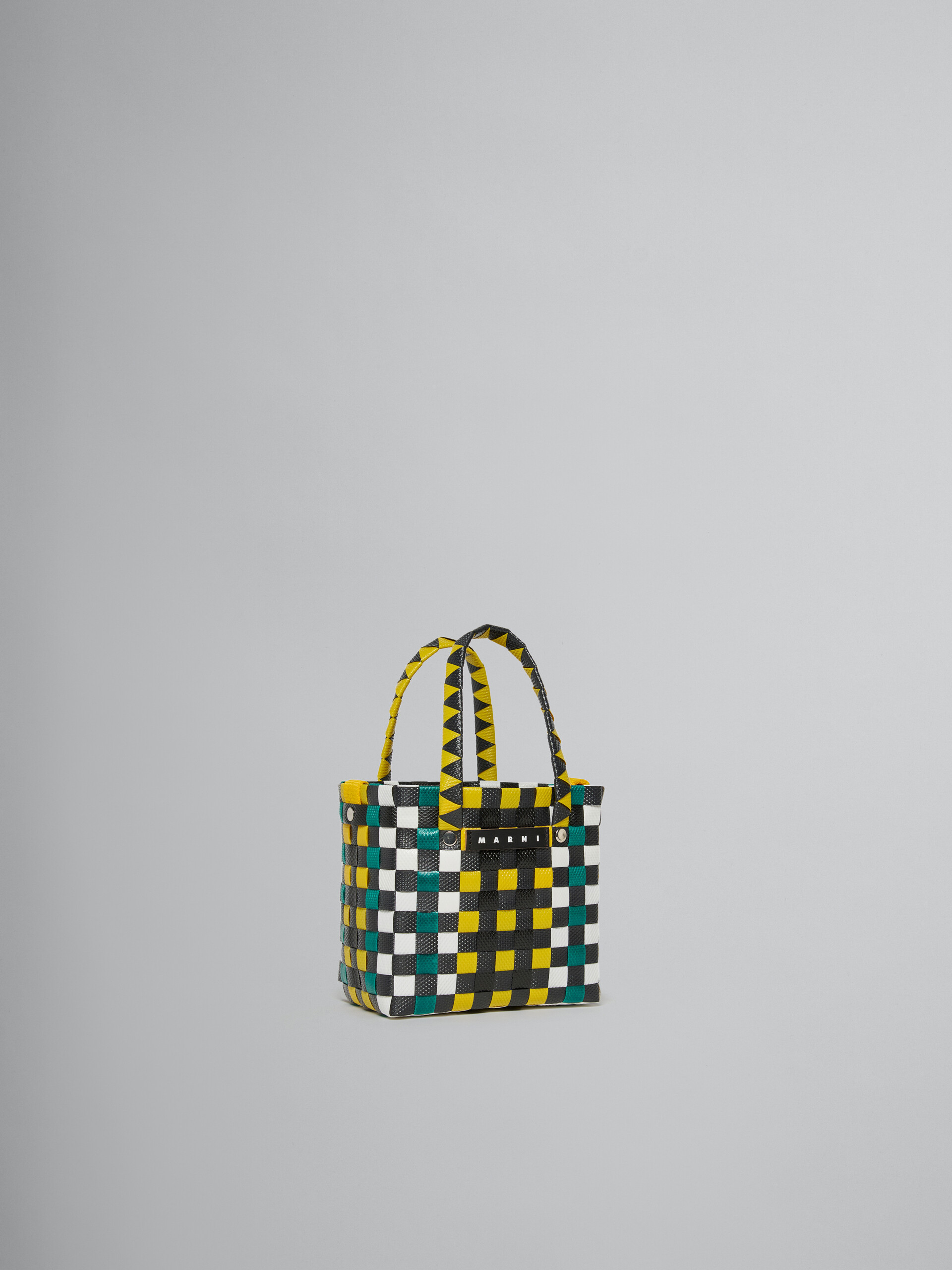 Multicolor woven micro basket bag - Bags - Image 2