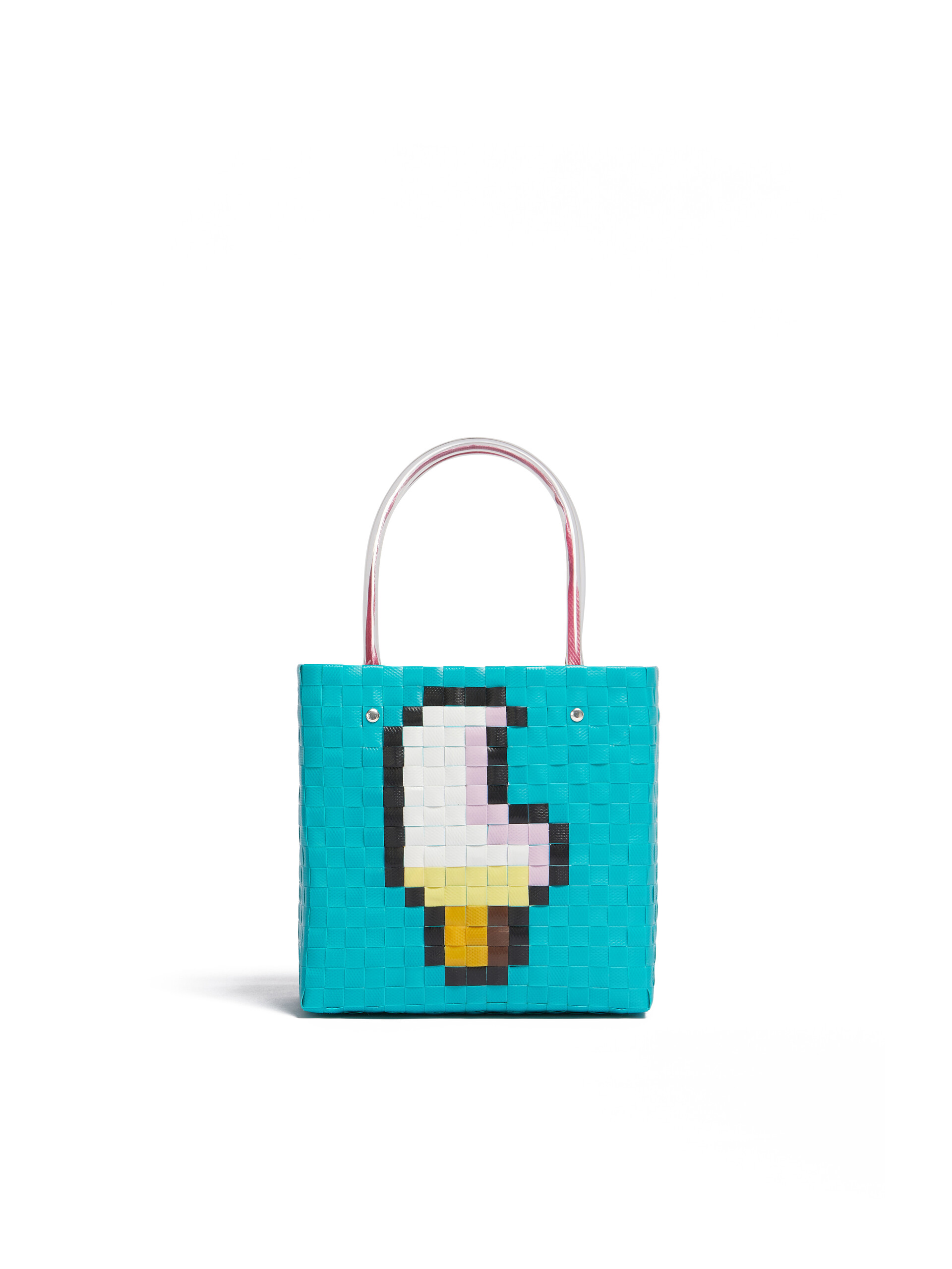 Sac MARNI MARKET SUMMER BASKET turquoise - Sacs cabas - Image 3