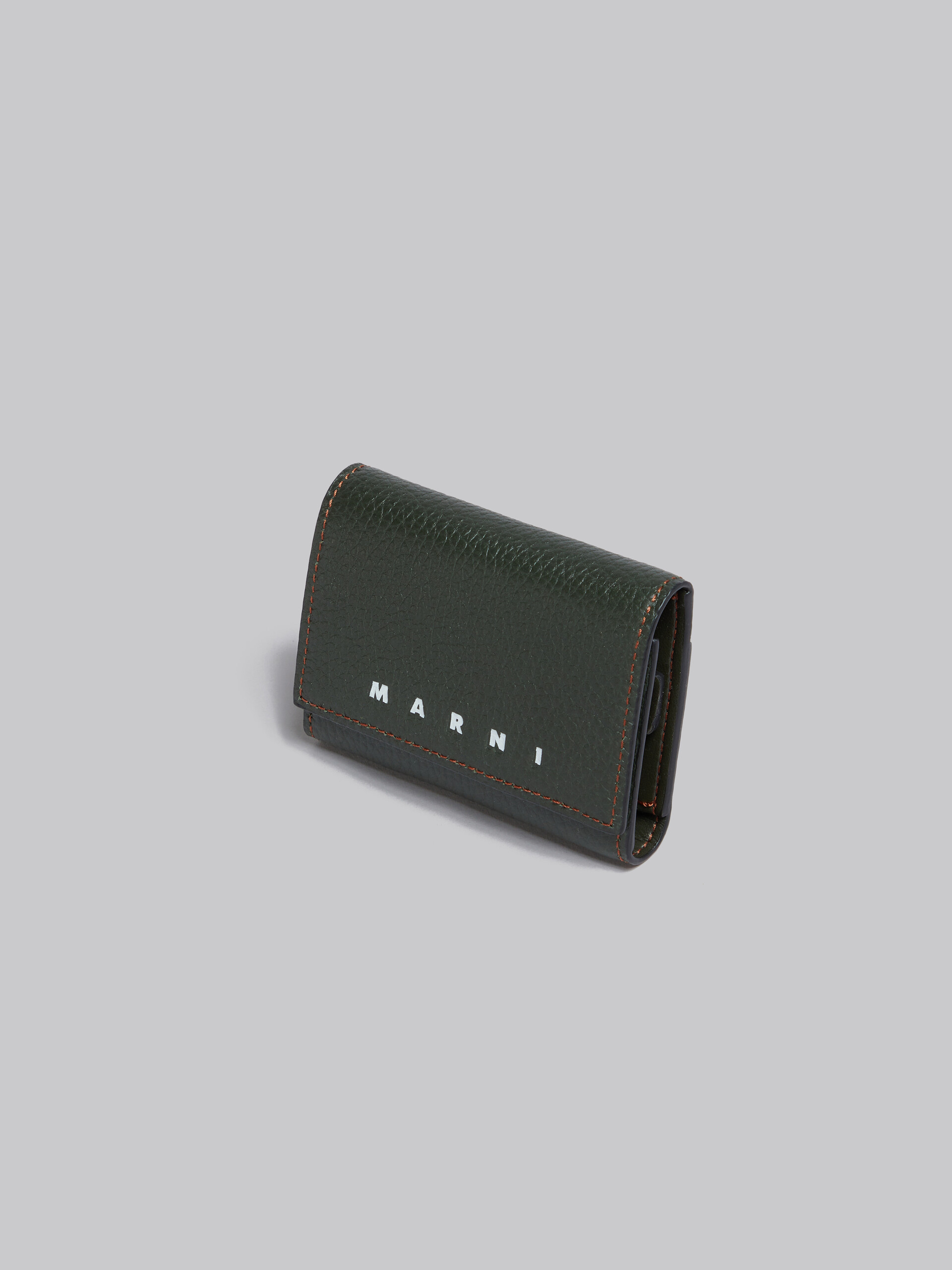 Portefeuille en cuir noir avec porte-clés - porte-clés - Image 4