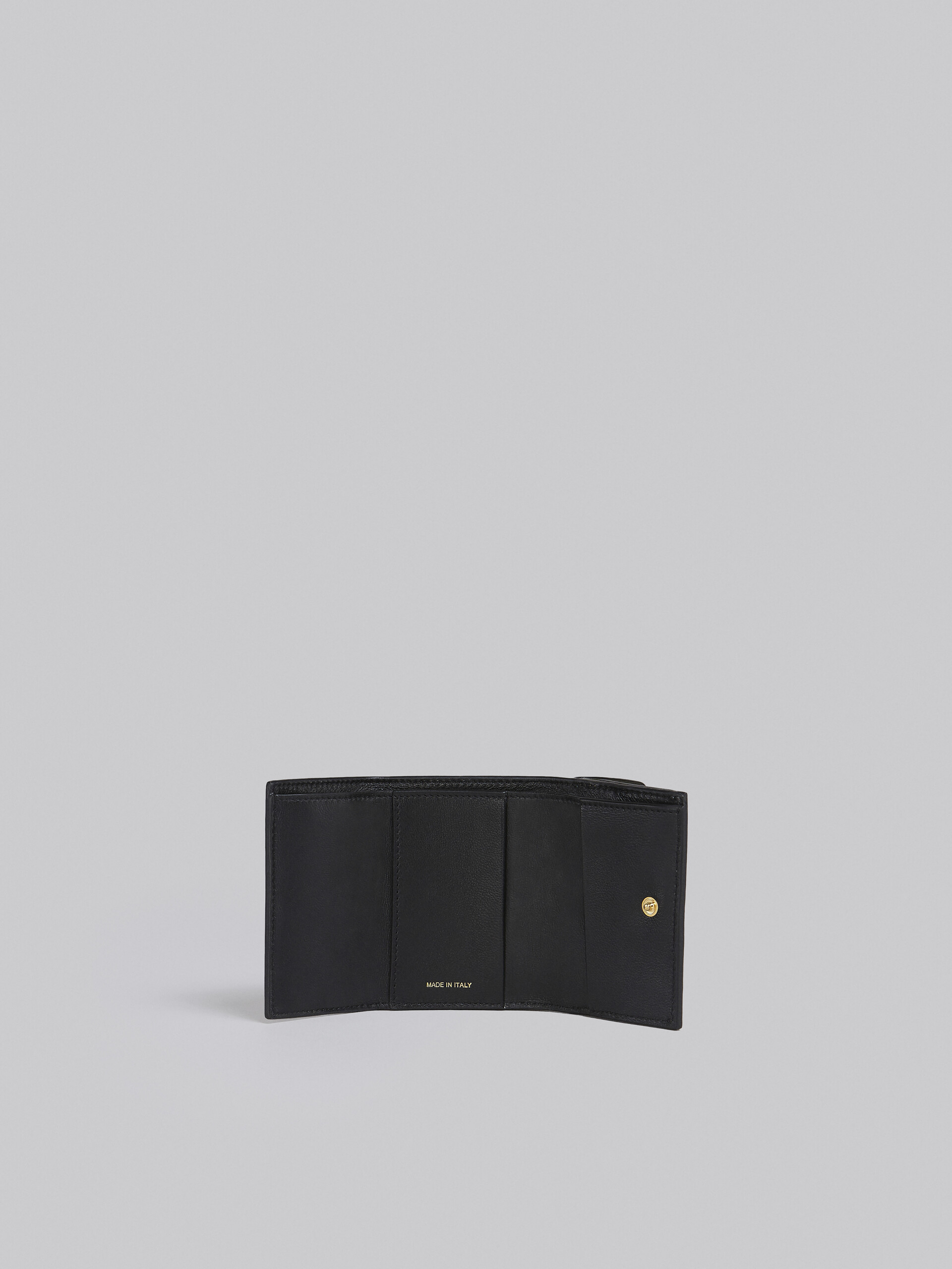 グレー、ホワイト、ブラウン レザー製三つ折りウォレット - 財布 - Image 2