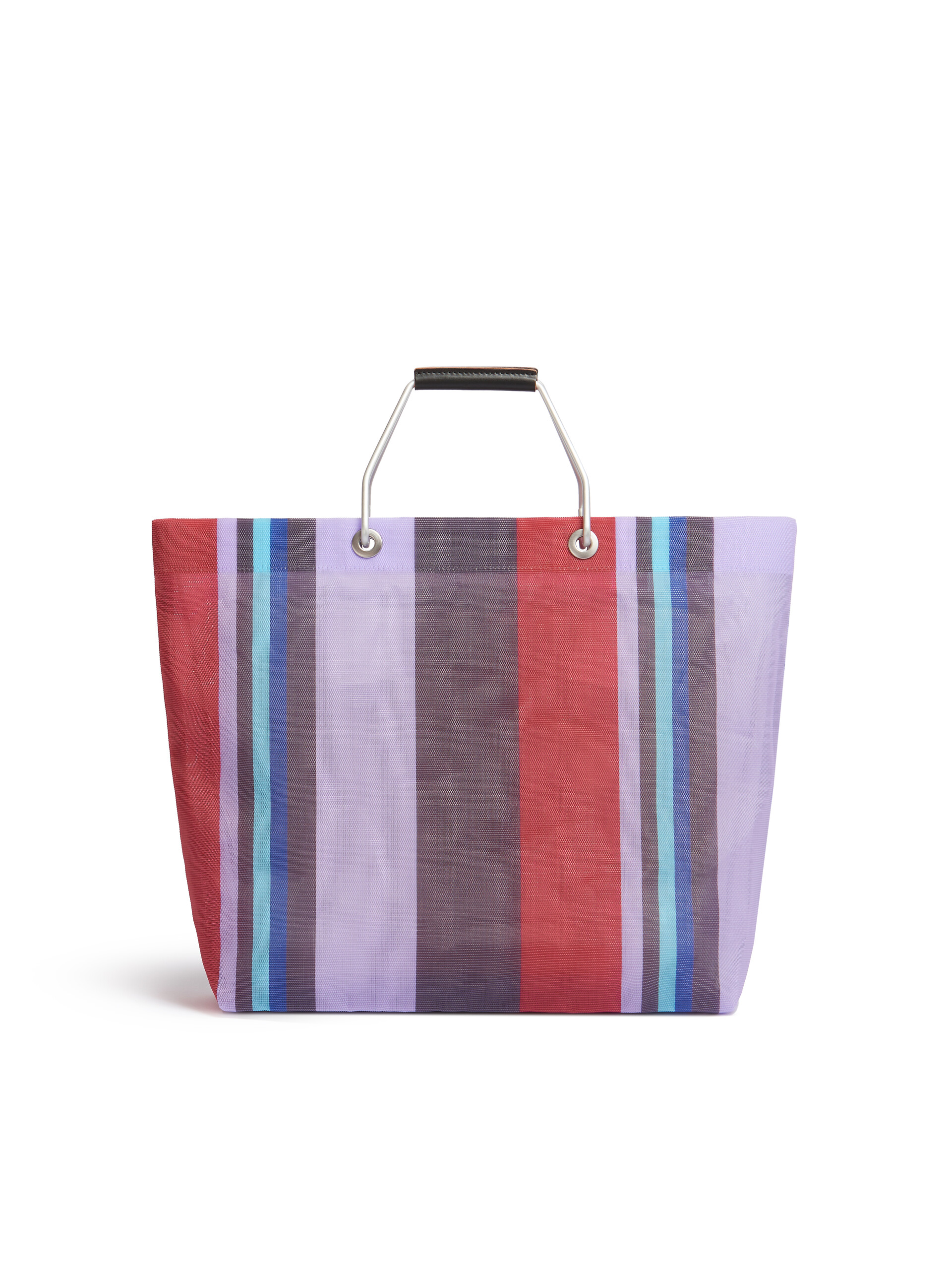 イリュージョンブルー MARNI MARKET STRIPE BAG - Shopping Bags - Image 3