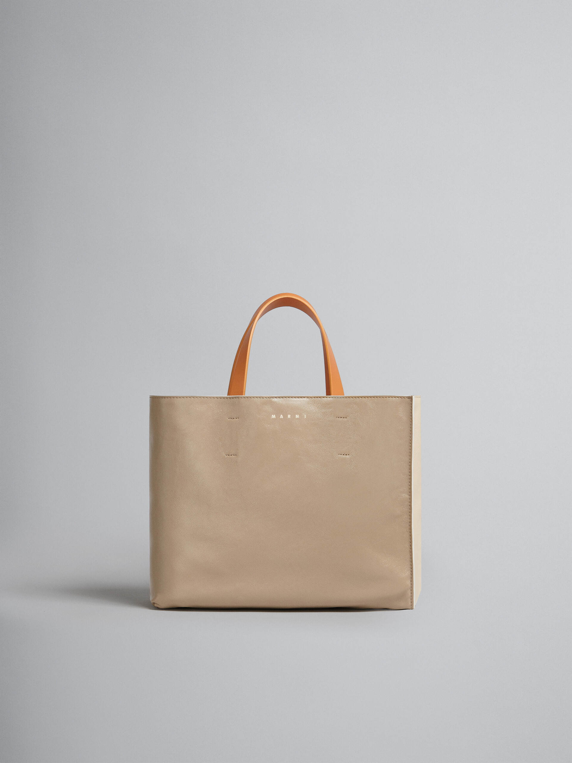 ブラック、グリーン、オレンジ レザー製 MUSEO SOFTスモールバッグ - ショッピングバッグ - Image 1