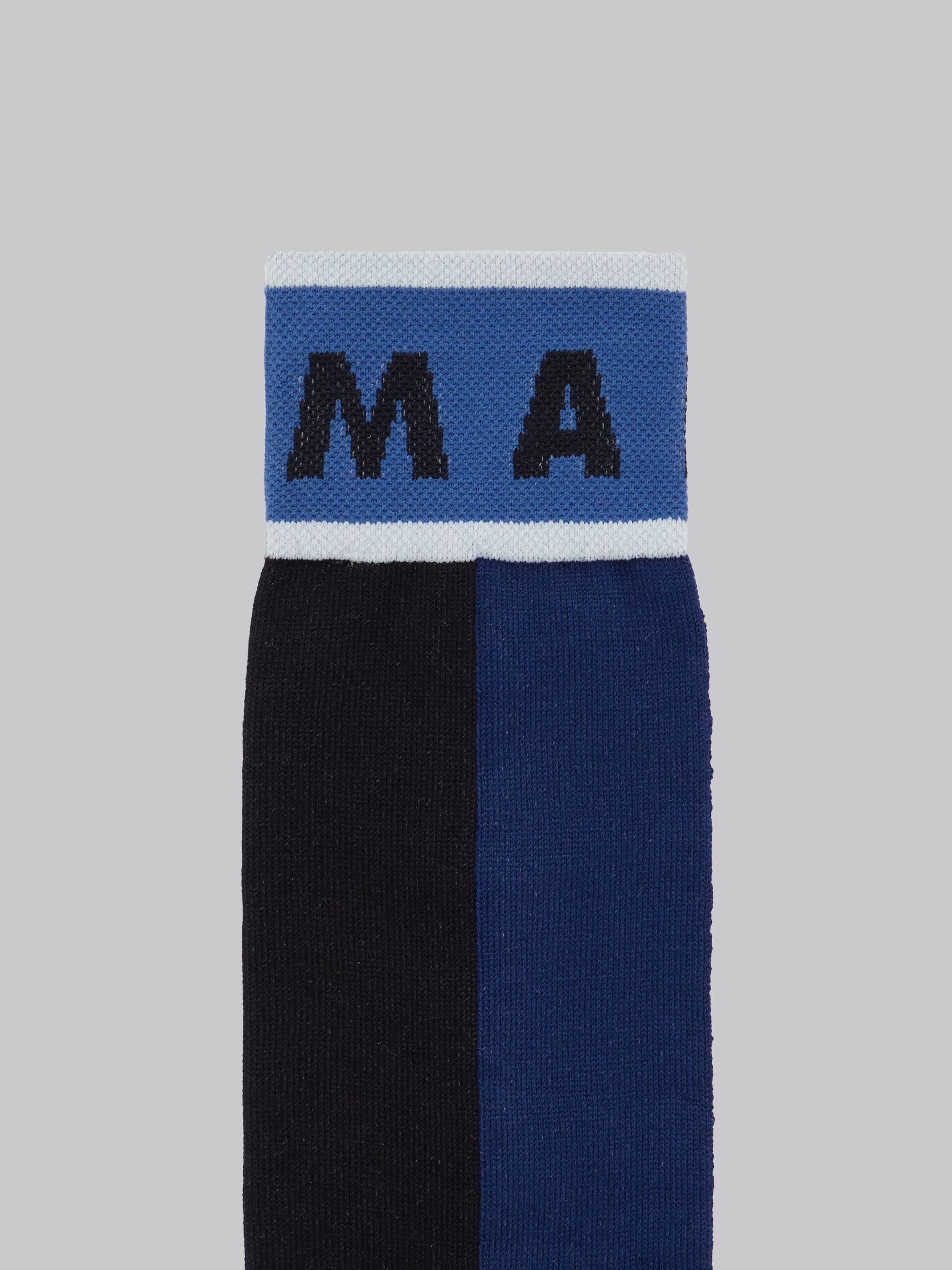 Blue colour-block cotton socks - Socks - Image 3