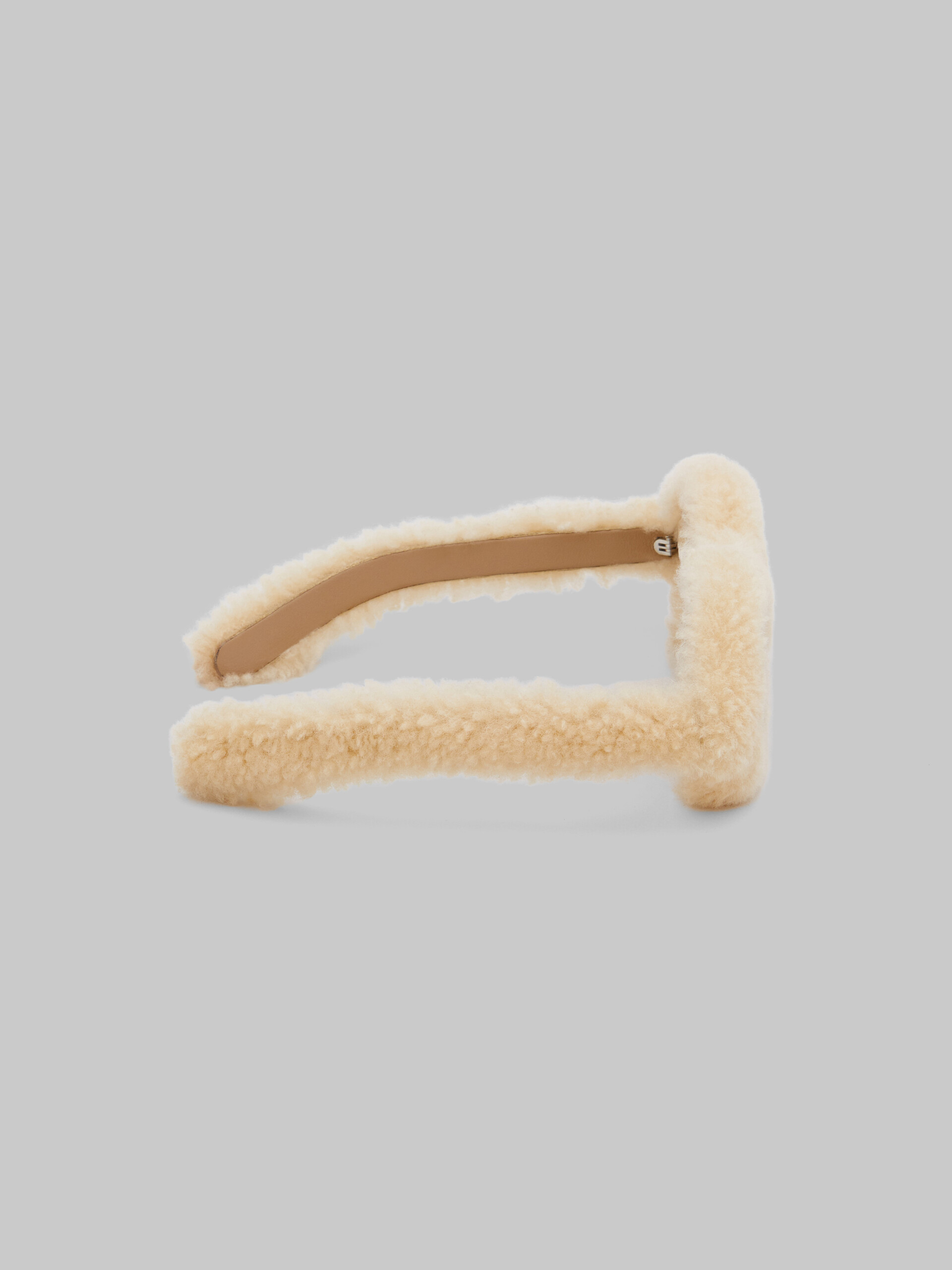 Furry beige Jantu sunglasses - Optical - Image 4