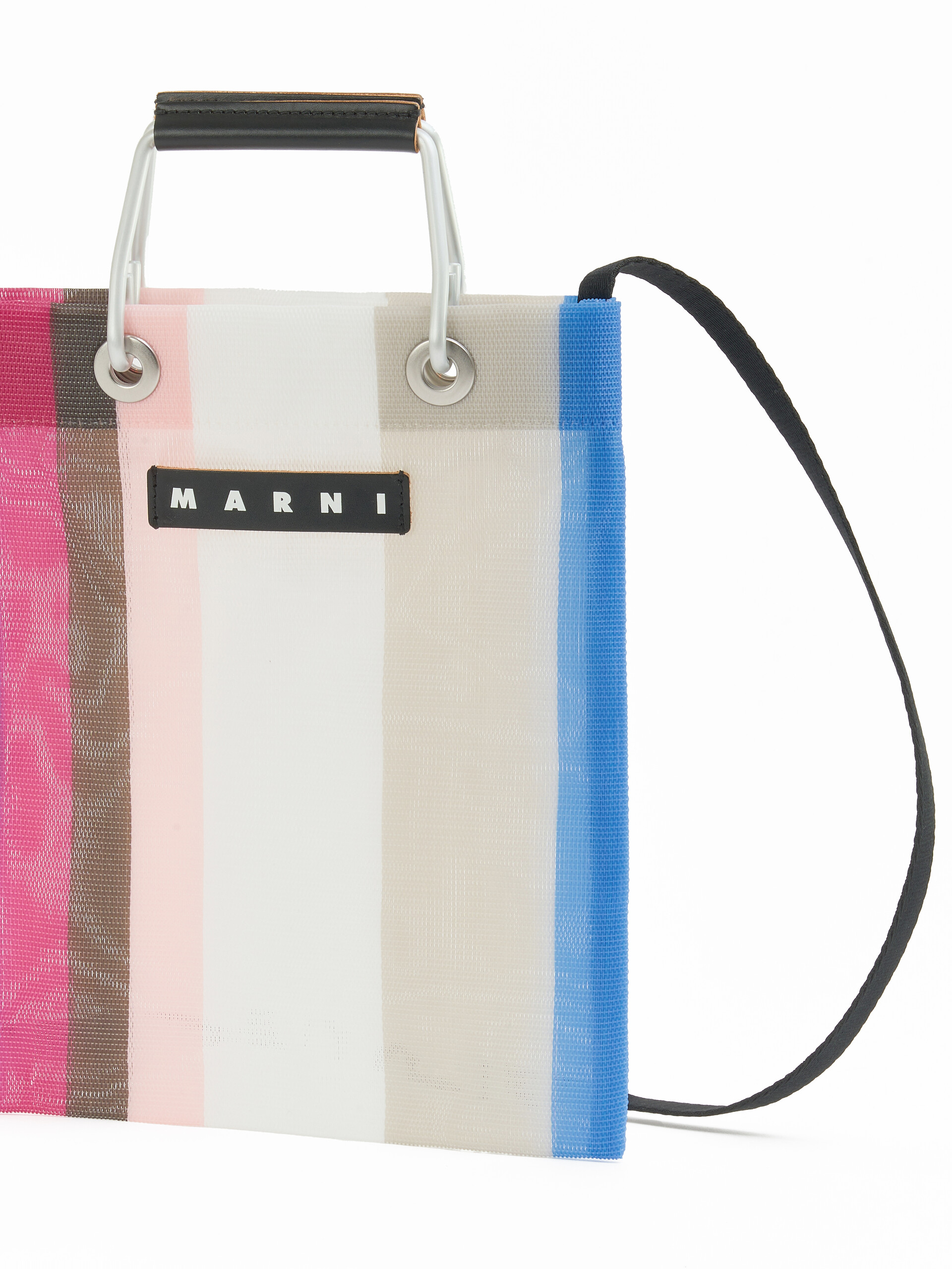 グリーンブルー(ターコイズ) MARNI MARKET STRIPE MINI SHOULDER BAG - Bags - Image 4