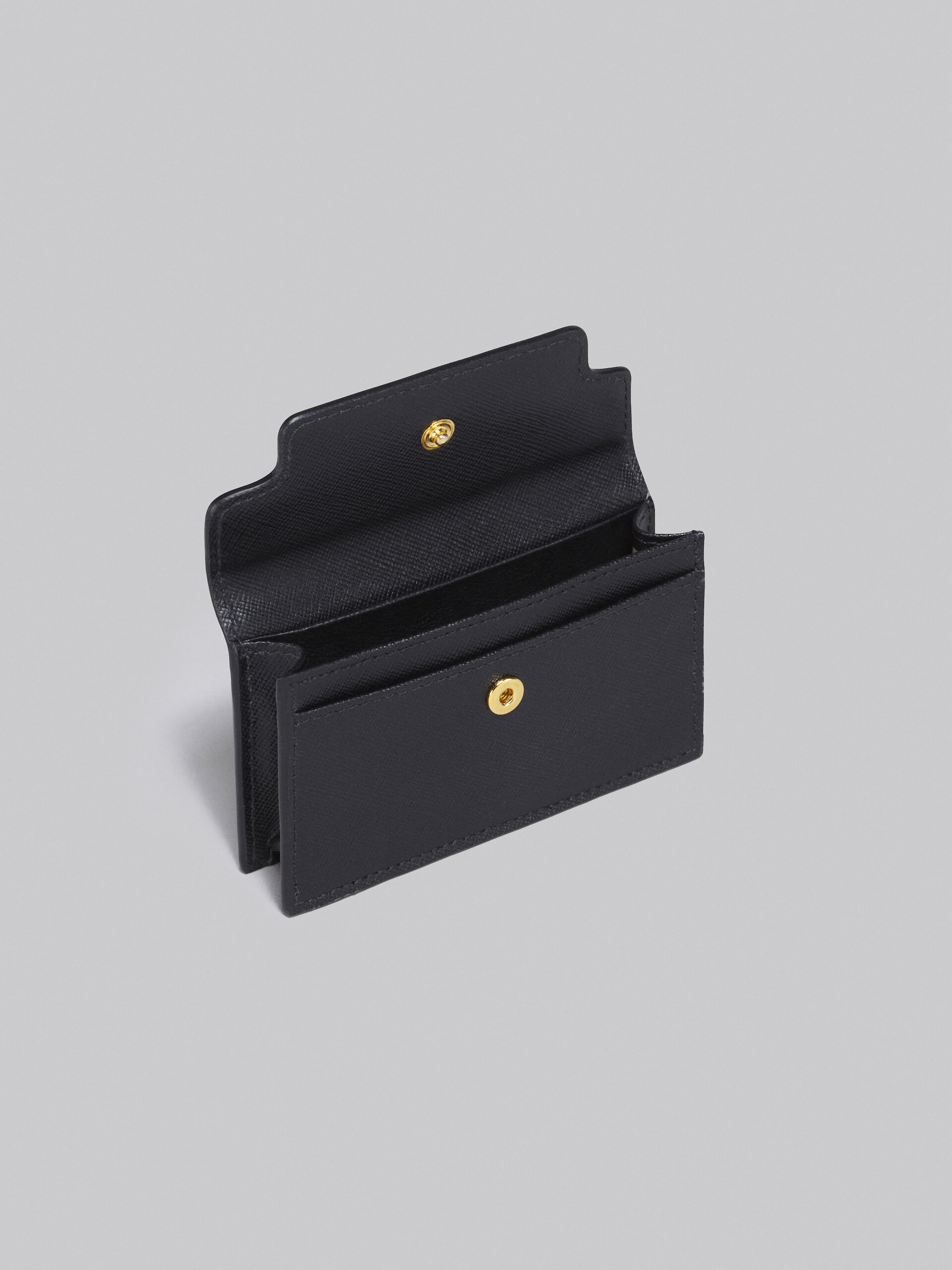 ブラック サフィアーノレザー製 ビジネスカードケース - 財布 - Image 2