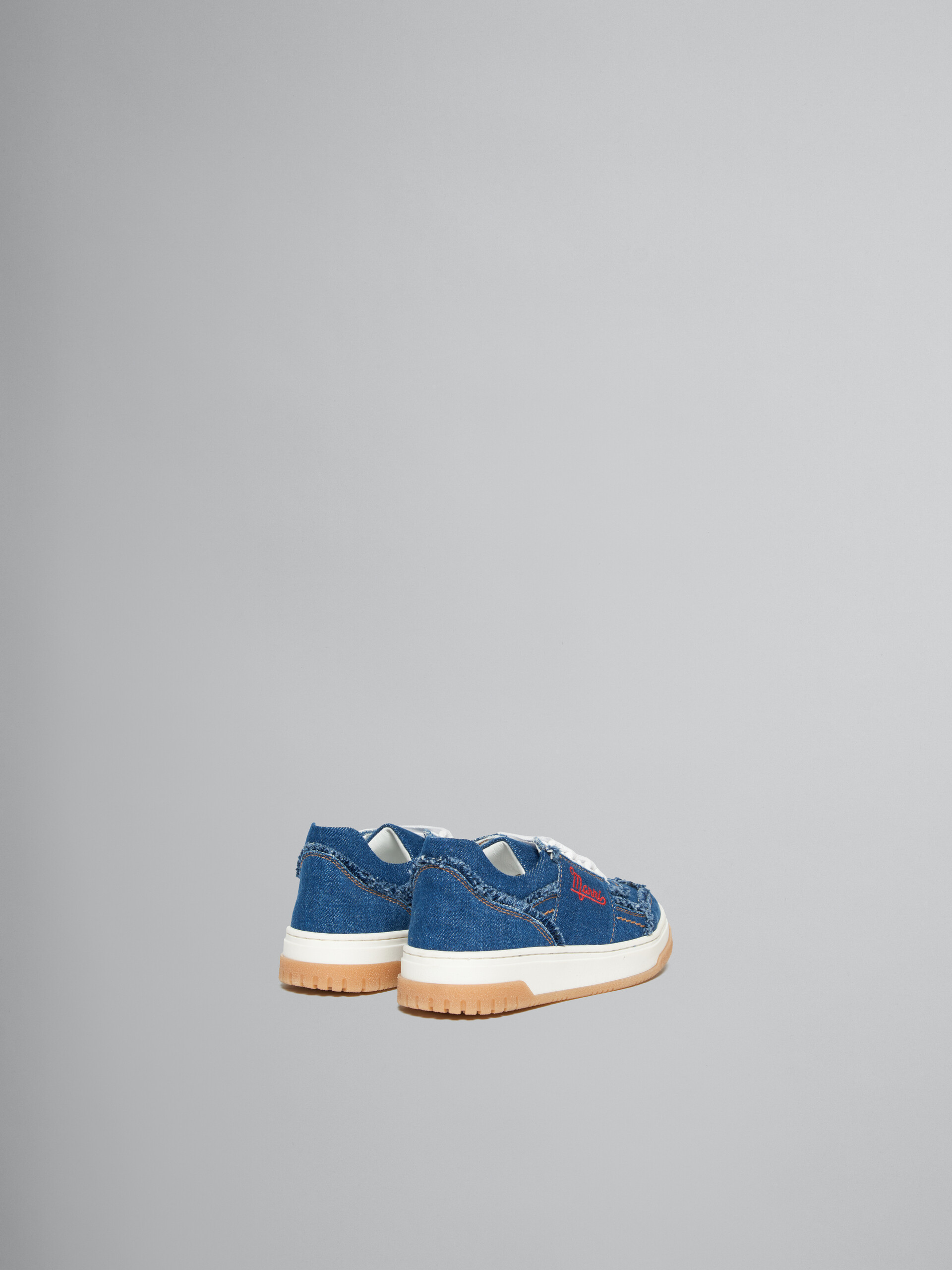 Sneakers en denim bleu avec logo - ENFANT - Image 3