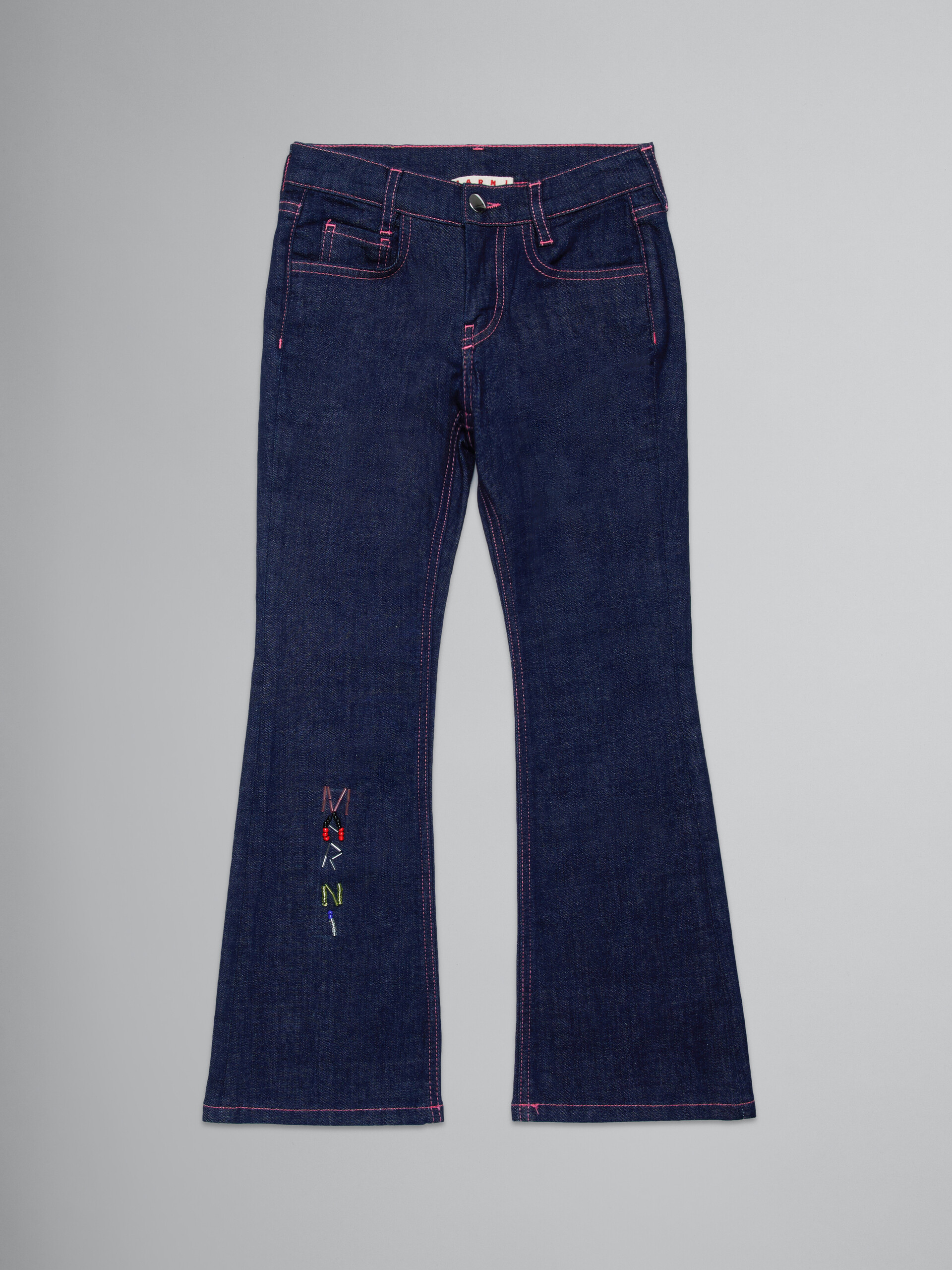 Dark blue bootcut jeans - Pants - Image 1