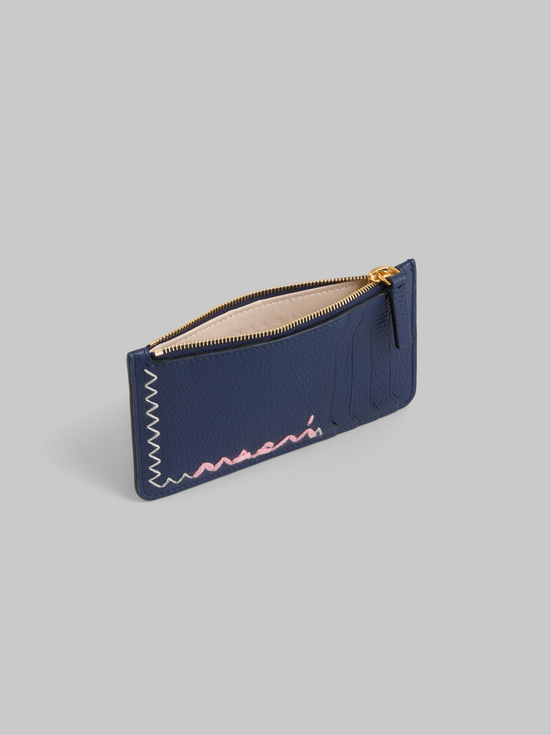 Light blue credit card holder with Marni Mending logo - Wallets - Image 2