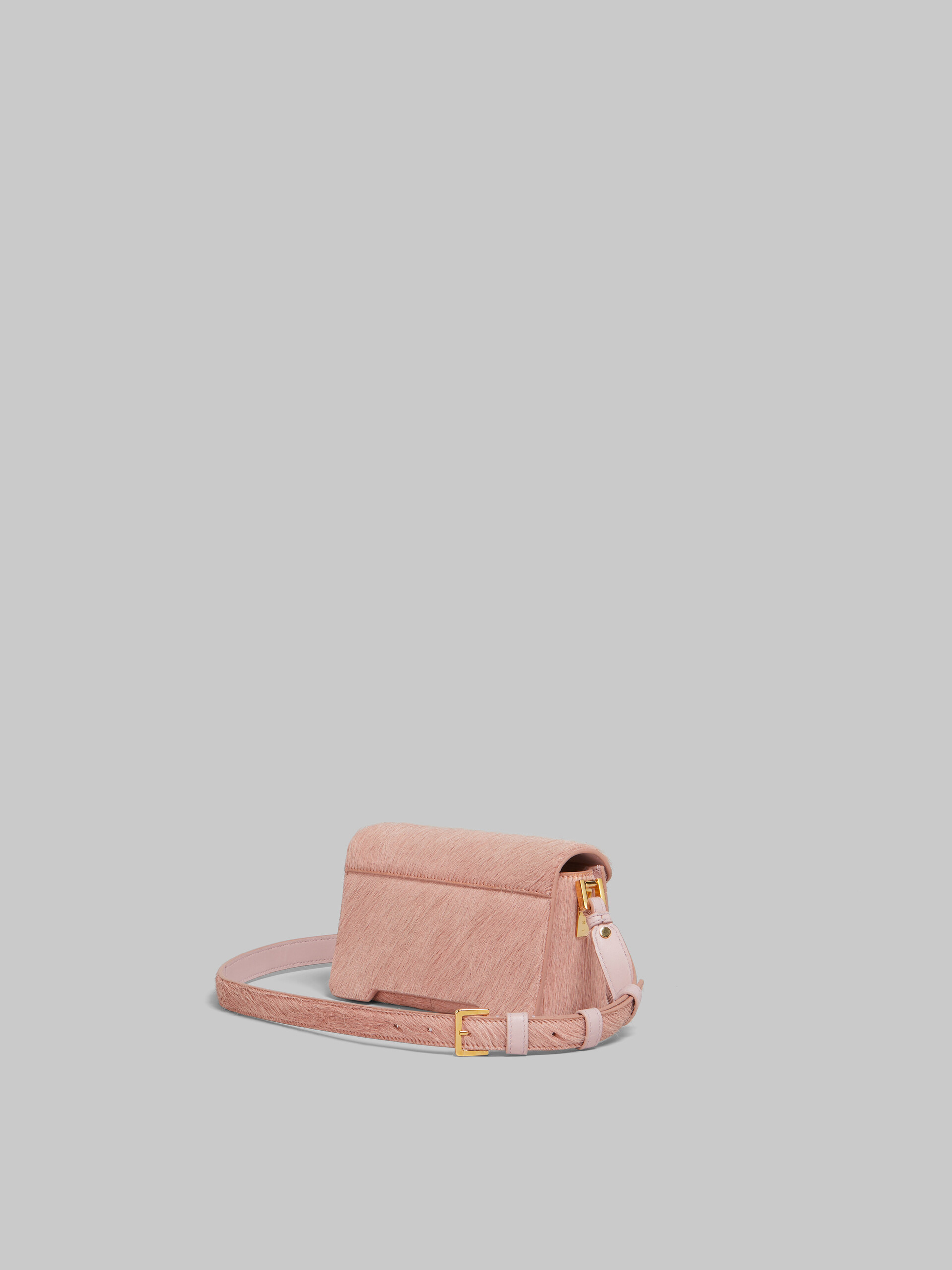 Light pink long hair calfskin Trunkaroo Mini shoulder Bag - Shoulder Bags - Image 3