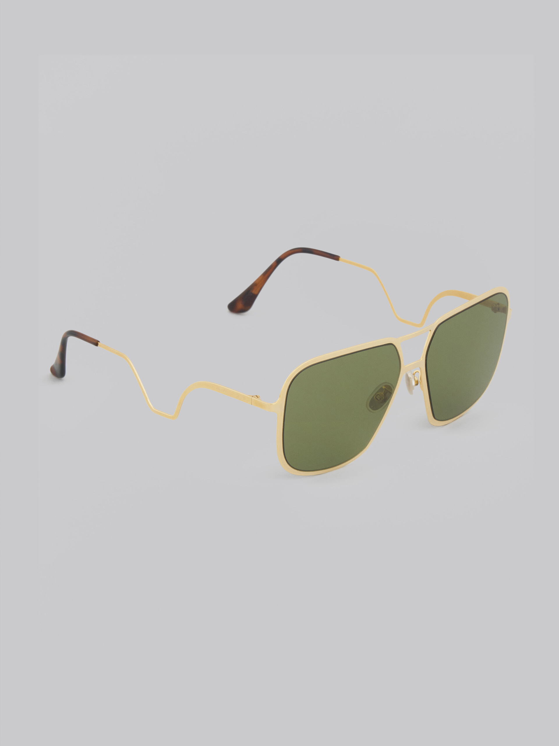 HA LONG BAY Sonnenbrille aus goldenem Metall - Optisch - Image 2