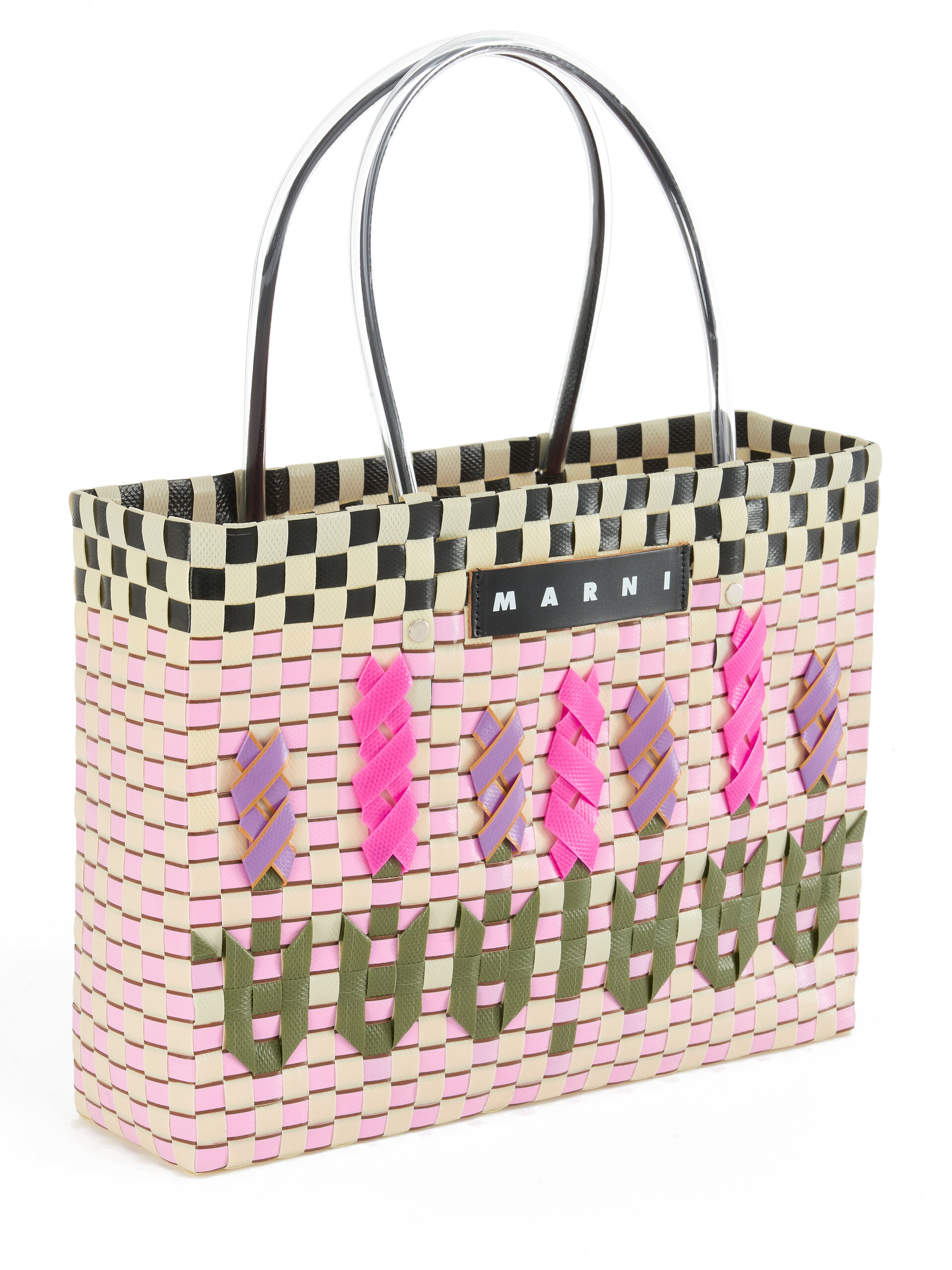 MARNI MARKET Tote Bag mit Gartenmotiv in Rosa - Shopper - Image 4