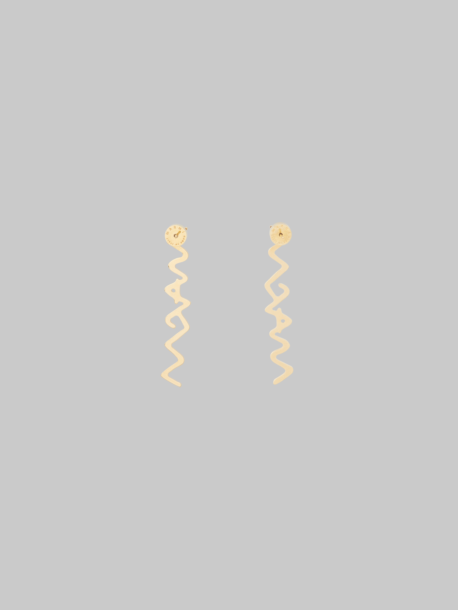 Rhinestone pavé Marni Symbol drop earrings - Earrings - Image 2